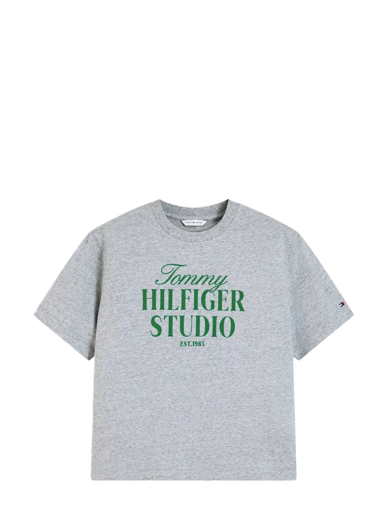 Tommy Hilfiger - STUDIO TOMMY C-NK RLXD S/S TEE - light grey htr - 1