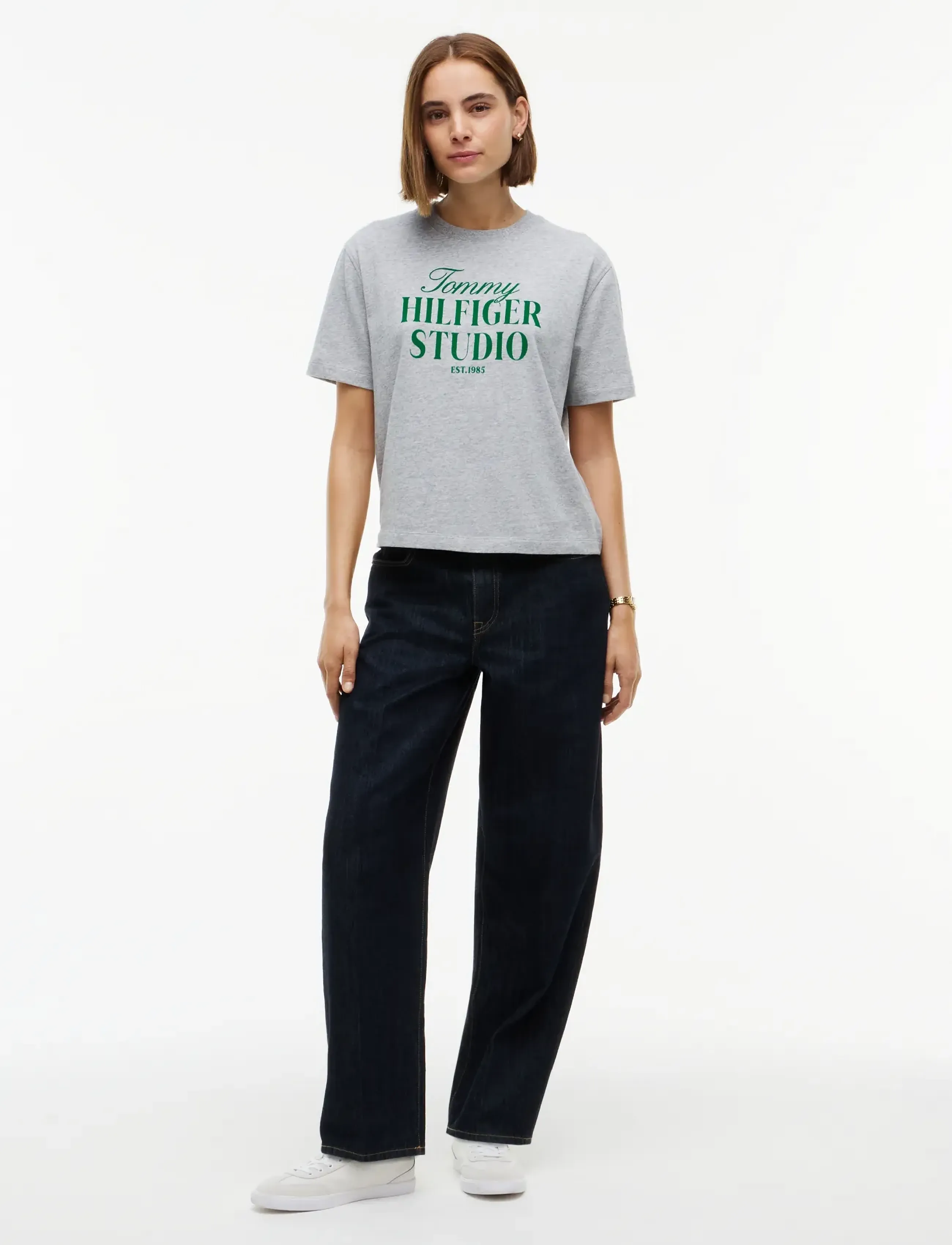 Tommy Hilfiger - STUDIO TOMMY C-NK RLXD S/S TEE - light grey htr - 4