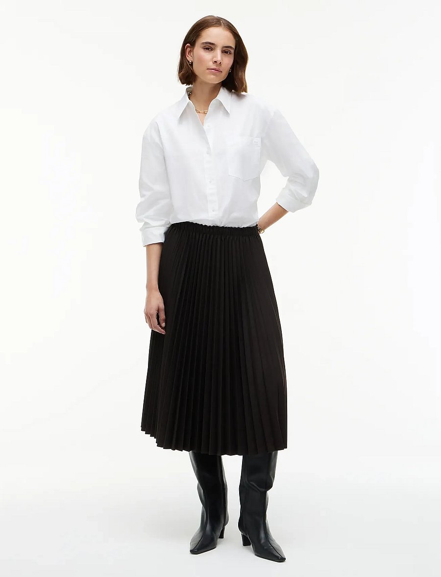 Tommy Hilfiger - VISCOSE ELASTIC PLEAT MIDI SKIRT - faltenröcke - chocolate - 3