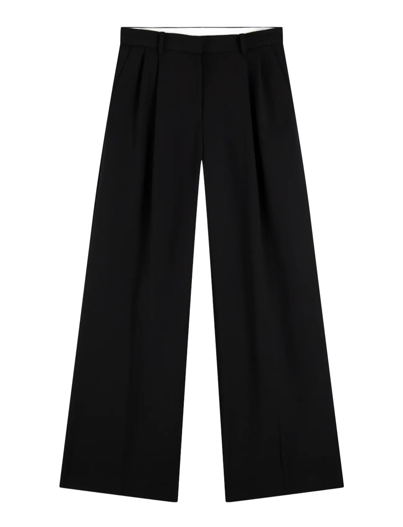 TOMMY HILFIGER Timeless Wolle Wide Bein Schwarz - 40 - Damen