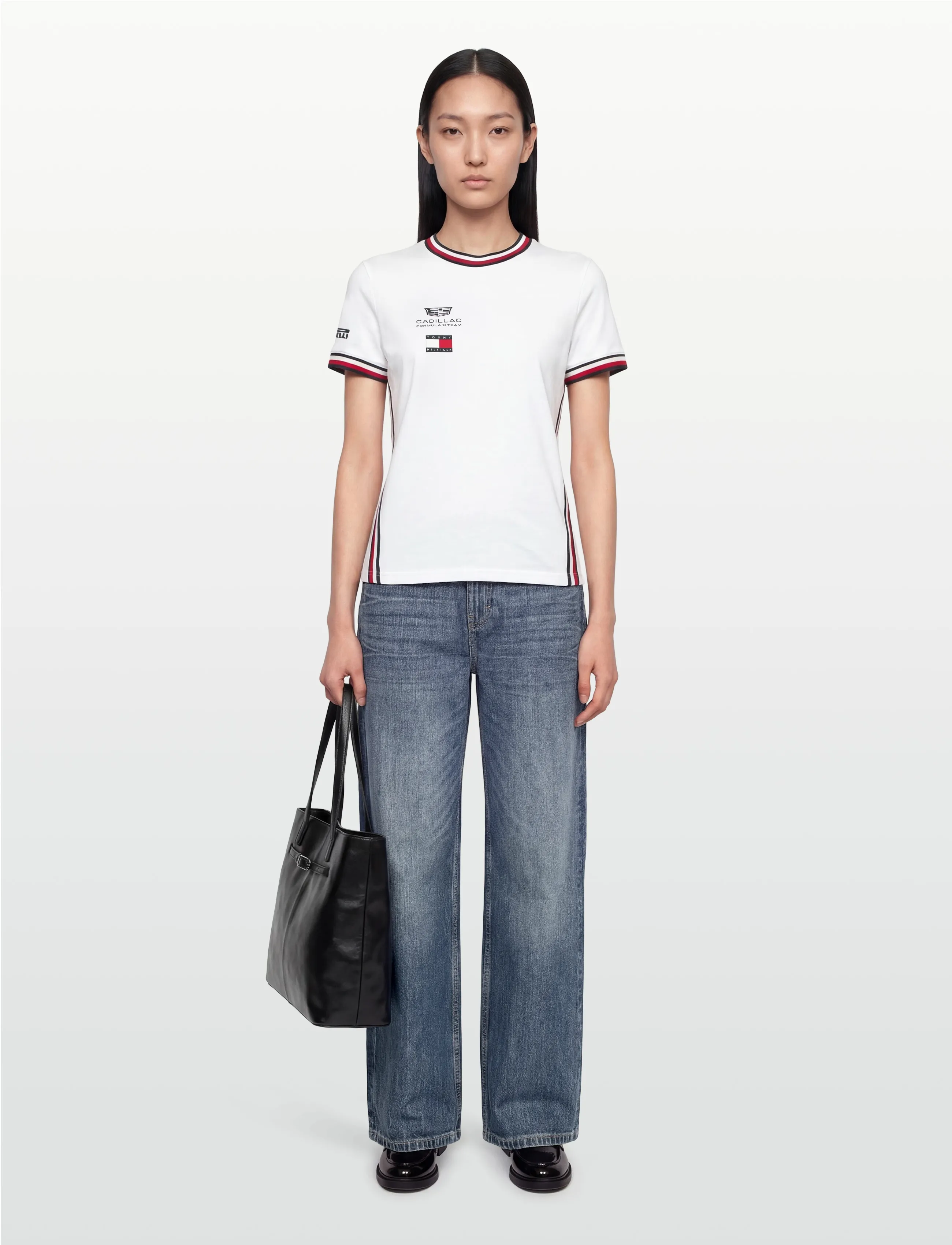 Tommy Hilfiger Th X Cf1 Replica Tee, Kvinder, Replika T-Shirt, Hvid, Str: XL