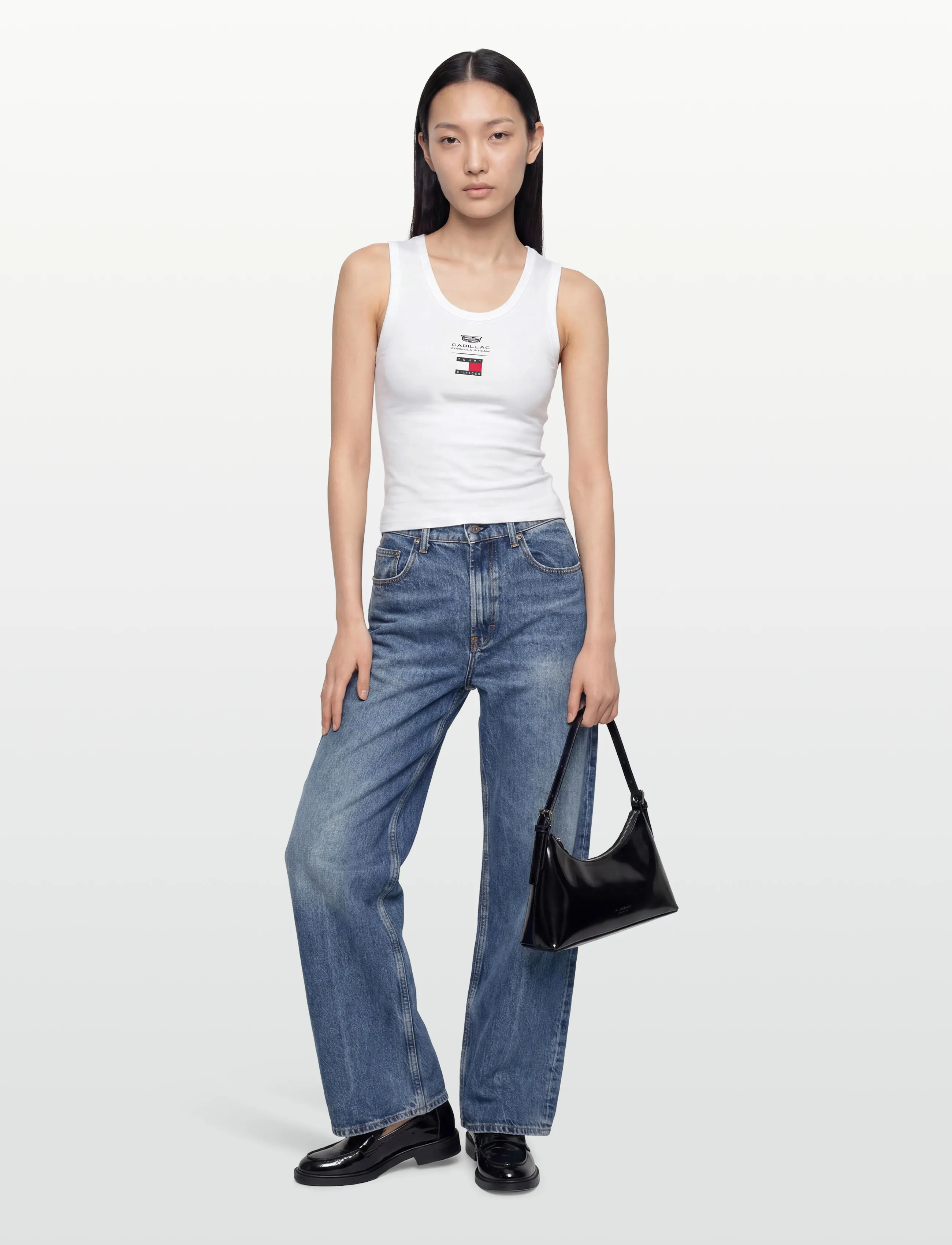 Tommy Hilfiger TH X CF1 LOGO TANK TOP - Kleidung - WHITE / white