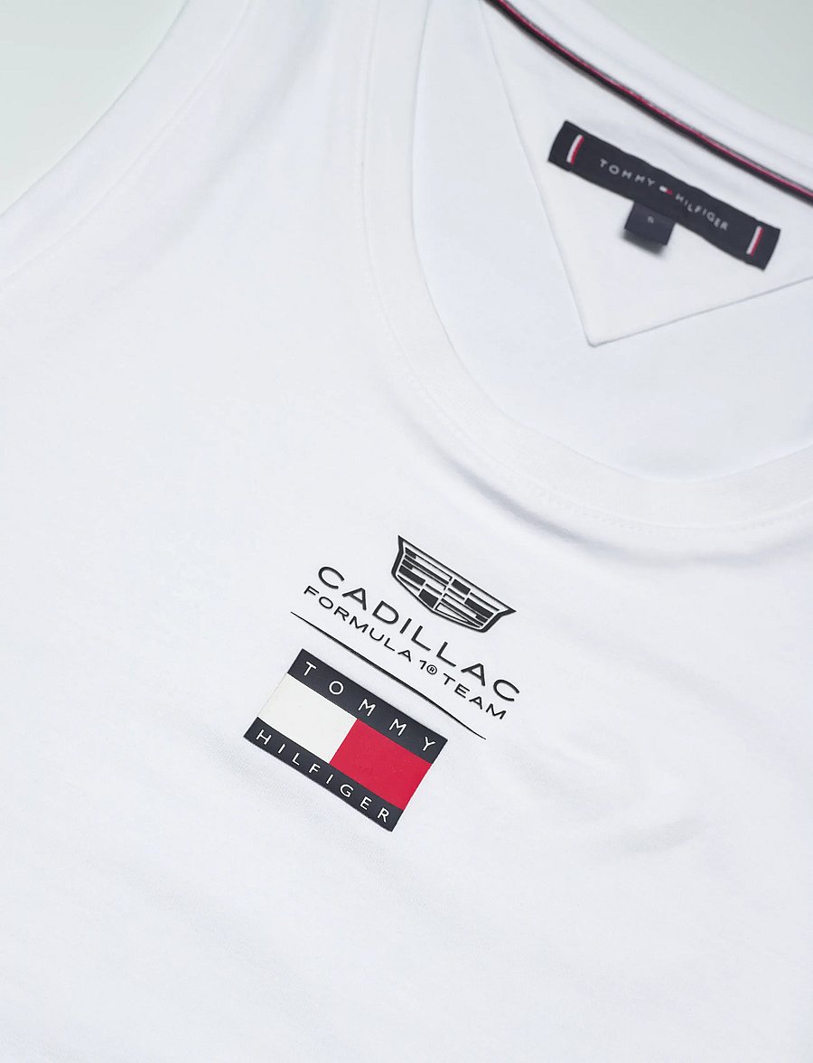 Tommy Hilfiger - TH X CF1 LOGO TANK TOP - varrukateta topid - white - 5