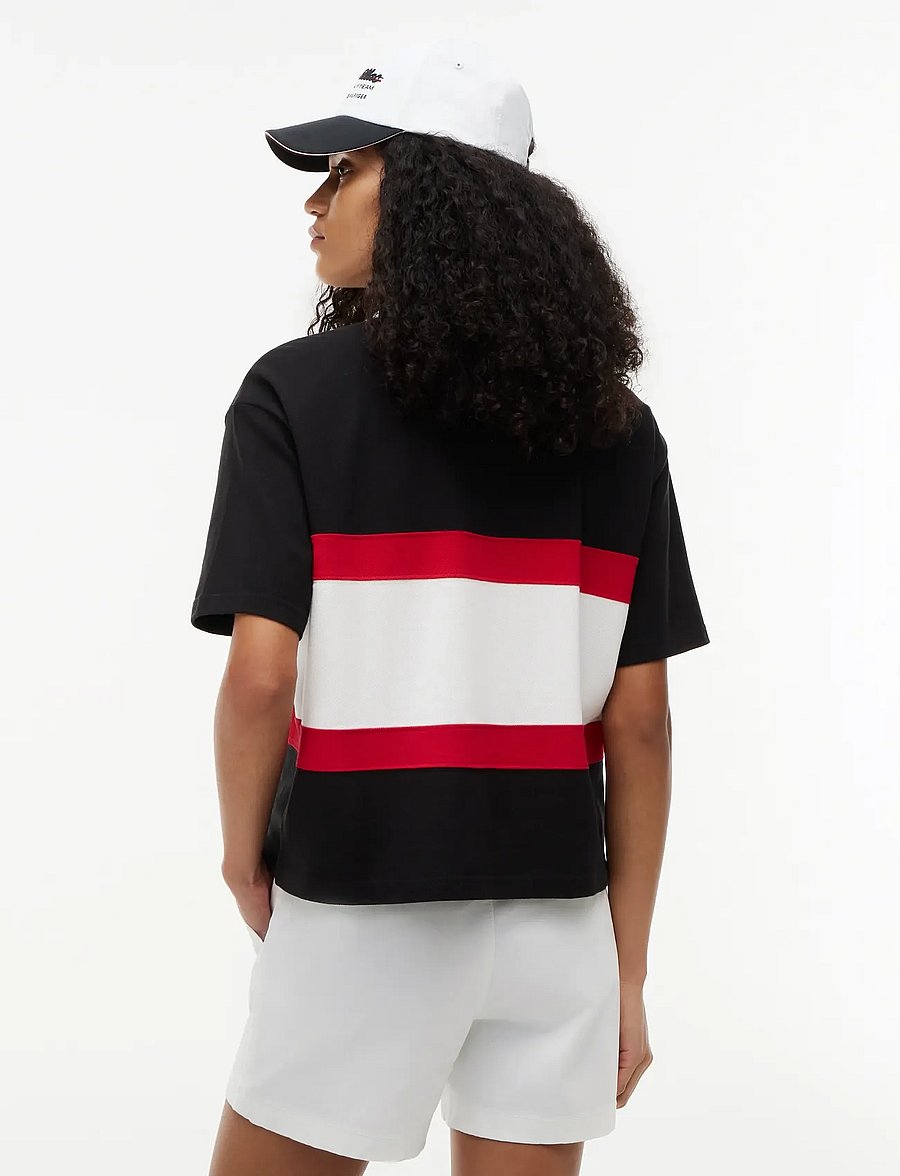Tommy Hilfiger - TH X CF1 BOXY SCRIPT POLO - poloshirts - black - 3
