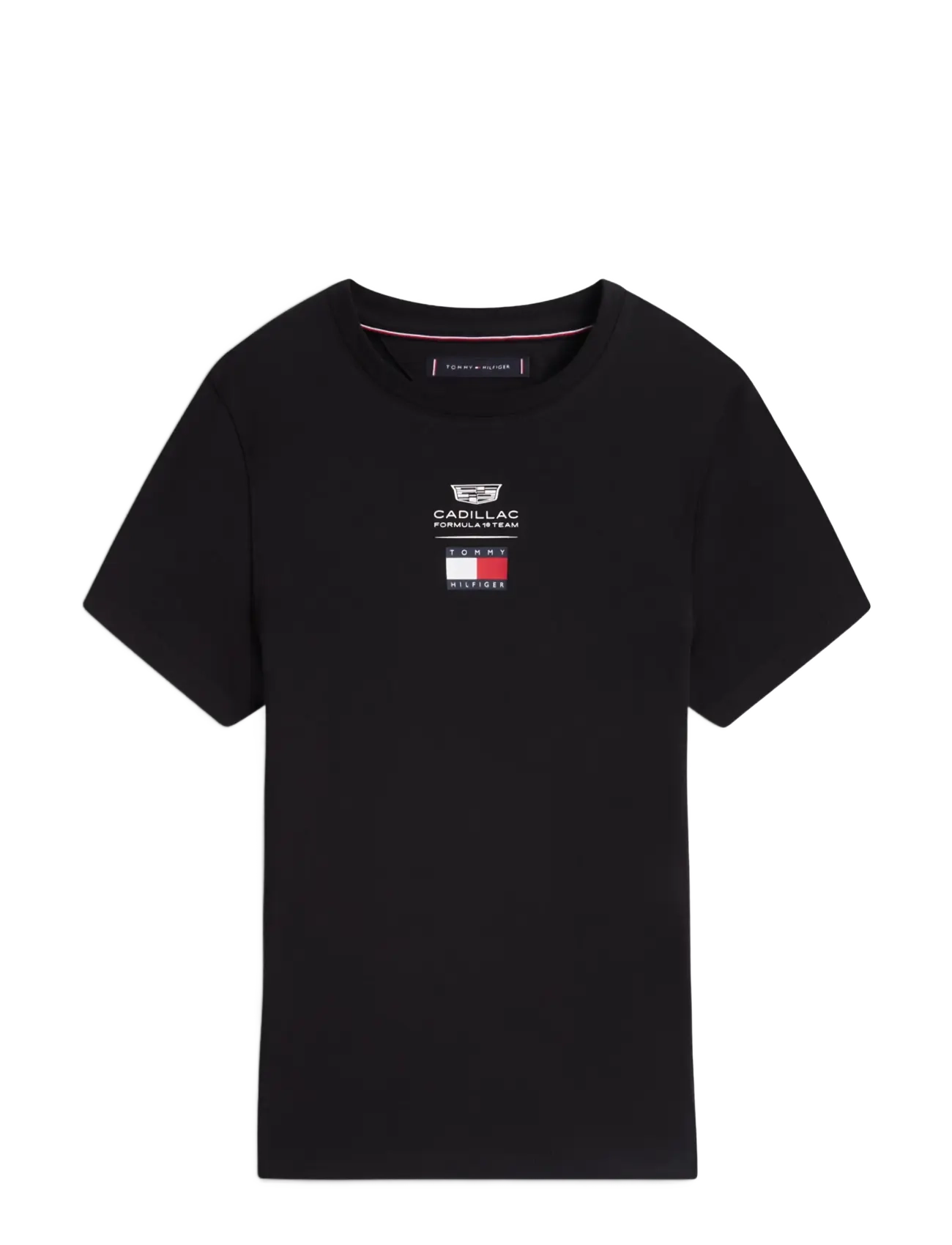 Tommy Hilfiger - TH X CF1 LOGO FITTED TEE - t-shirts - black - 1