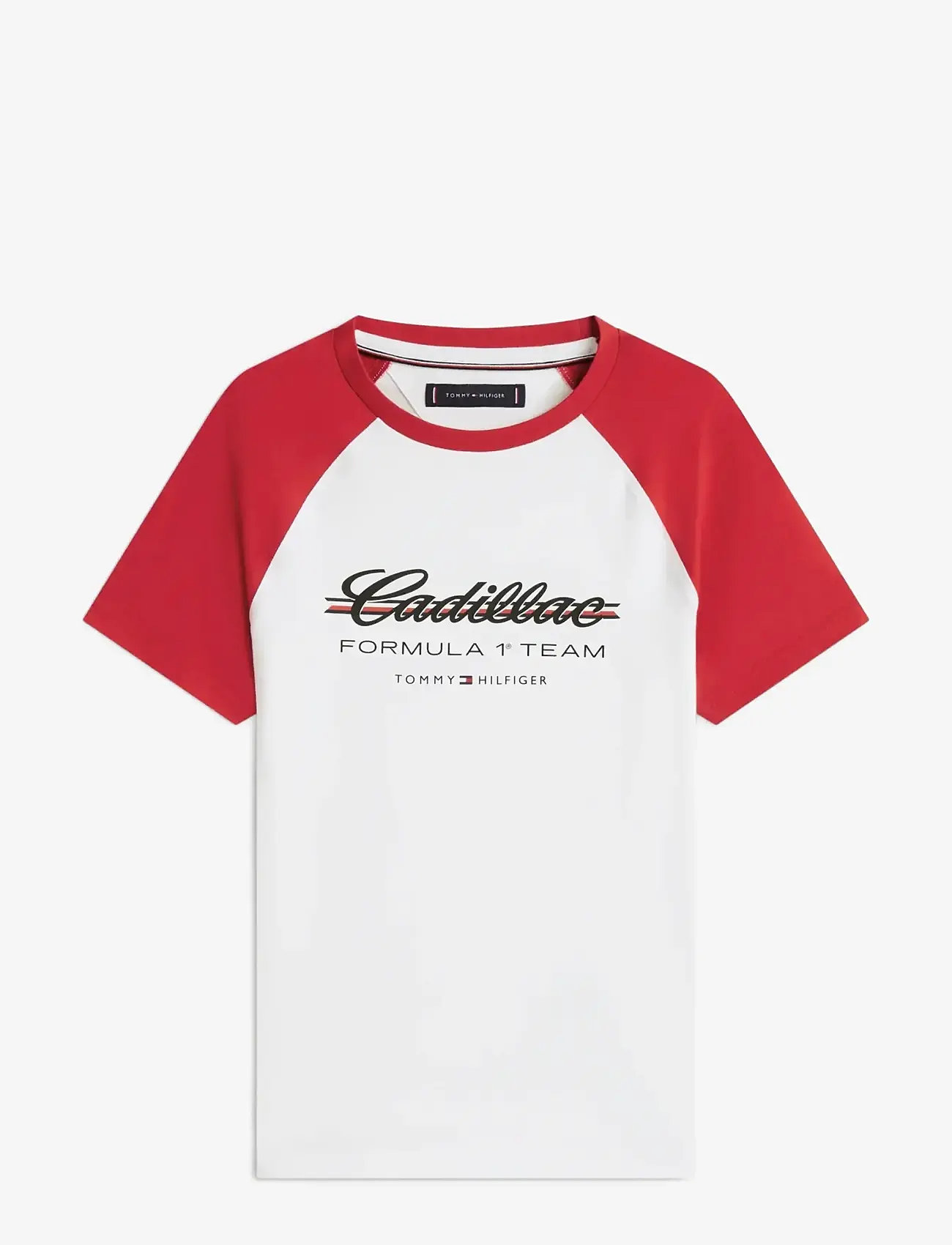 Tommy Hilfiger - TH X CF1 SCRIPT RAGLAN TEE - t-shirts - white   red - 1