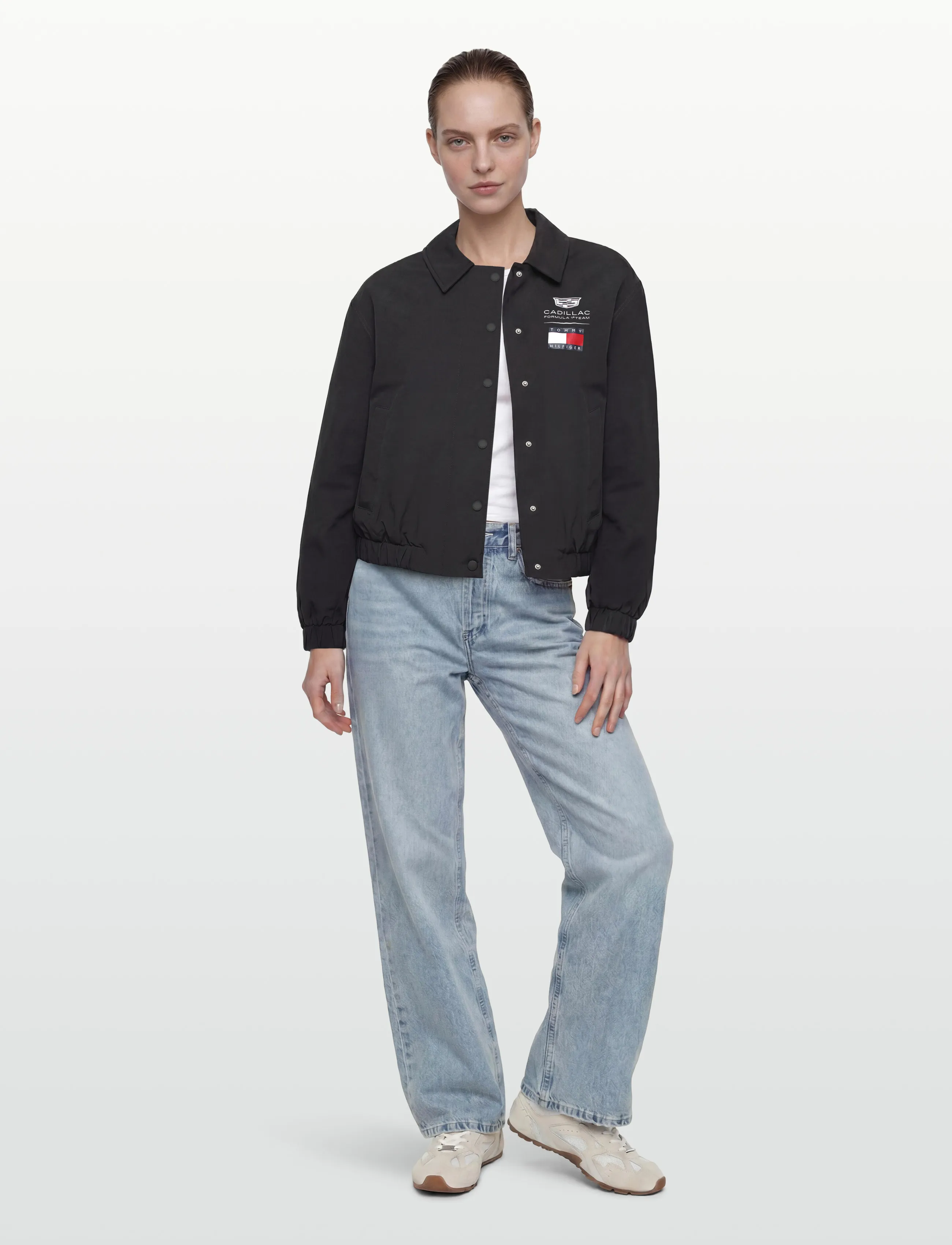 Tommy Hilfiger TH X CF1 LOGO COACH JACKET - Jakkar - BLACK / black