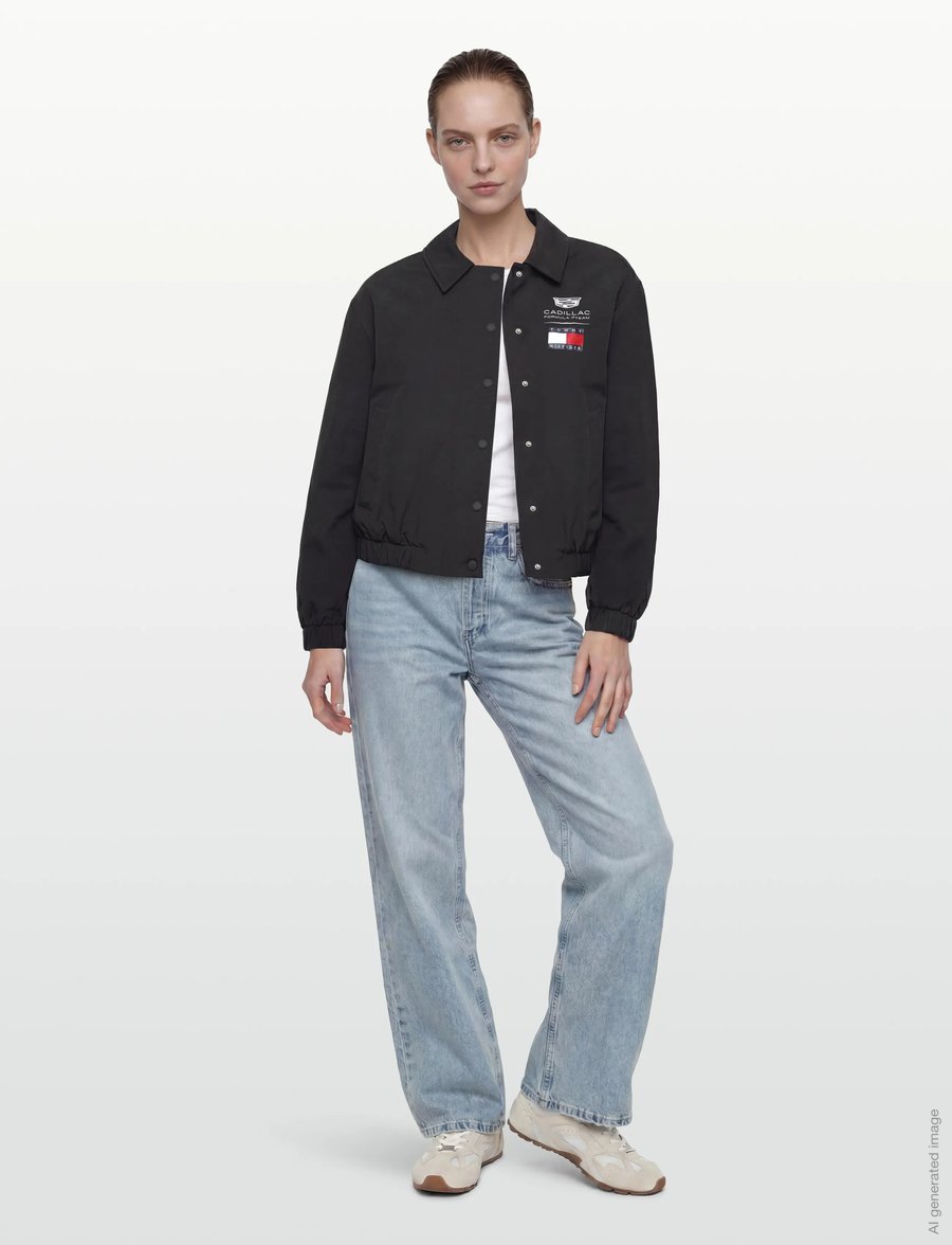 Tommy Hilfiger - TH X CF1 LOGO COACH JACKET - freizeitjacken - black - 0
