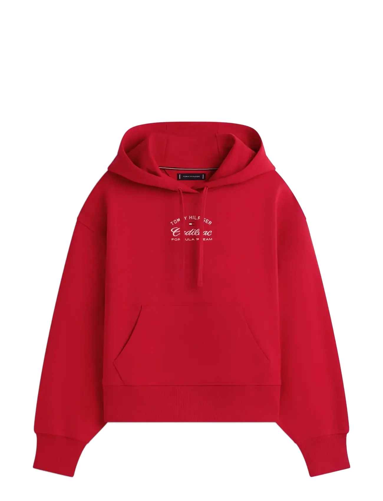 Tommy Hilfiger TH X CF1 BOXY VARSITY HOODIE - New arrivals - RED / red