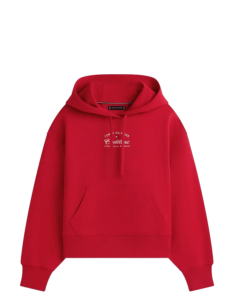 Tommy Hilfiger - TH X CF1 BOXY VARSITY HOODIE - hættetrøjer - red - 1