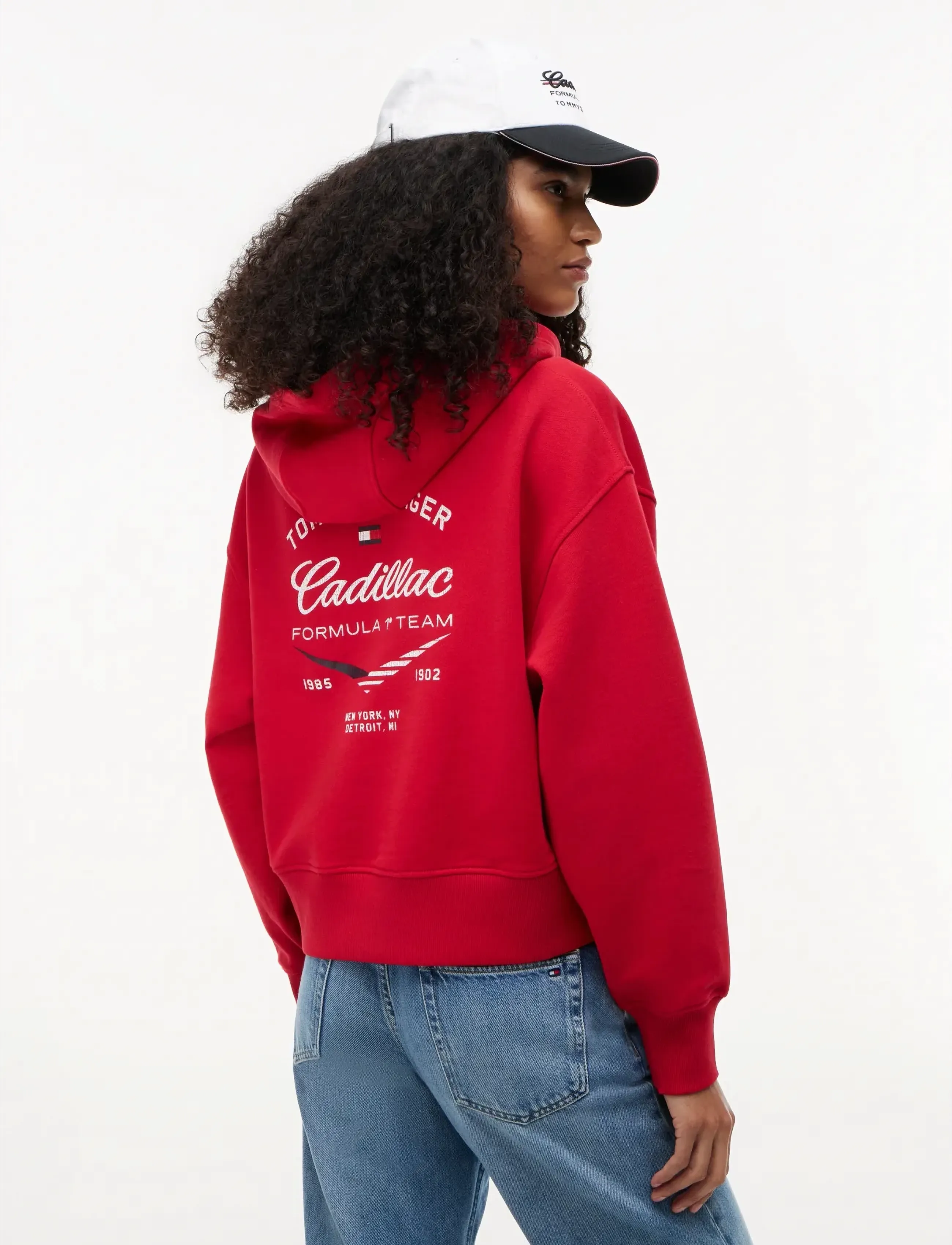 Tommy Hilfiger - TH X CF1 BOXY VARSITY HOODIE - hættetrøjer - red - 2