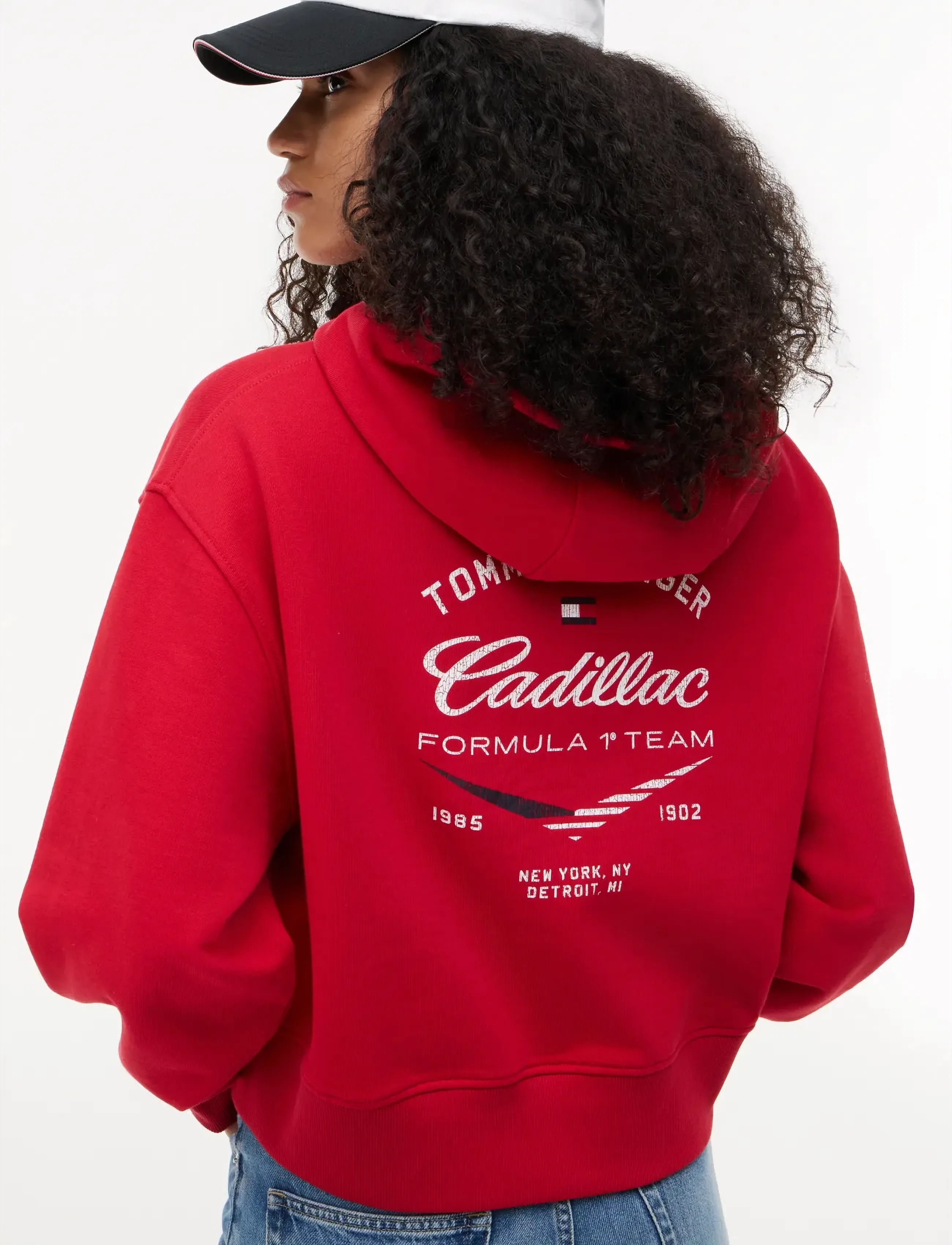 Tommy Hilfiger - TH X CF1 BOXY VARSITY HOODIE - hættetrøjer - red - 3