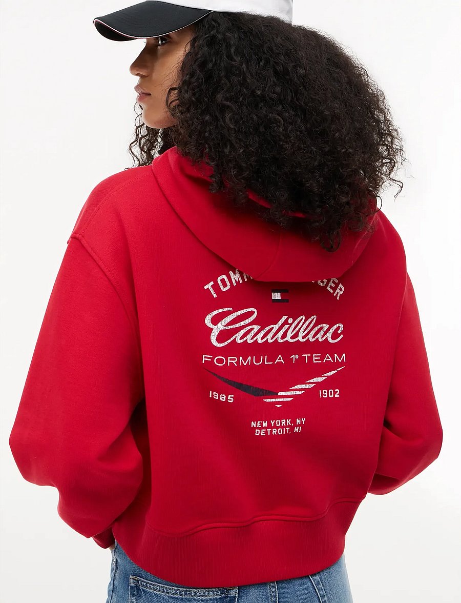 Tommy Hilfiger - TH X CF1 BOXY VARSITY HOODIE - hættetrøjer - red - 3