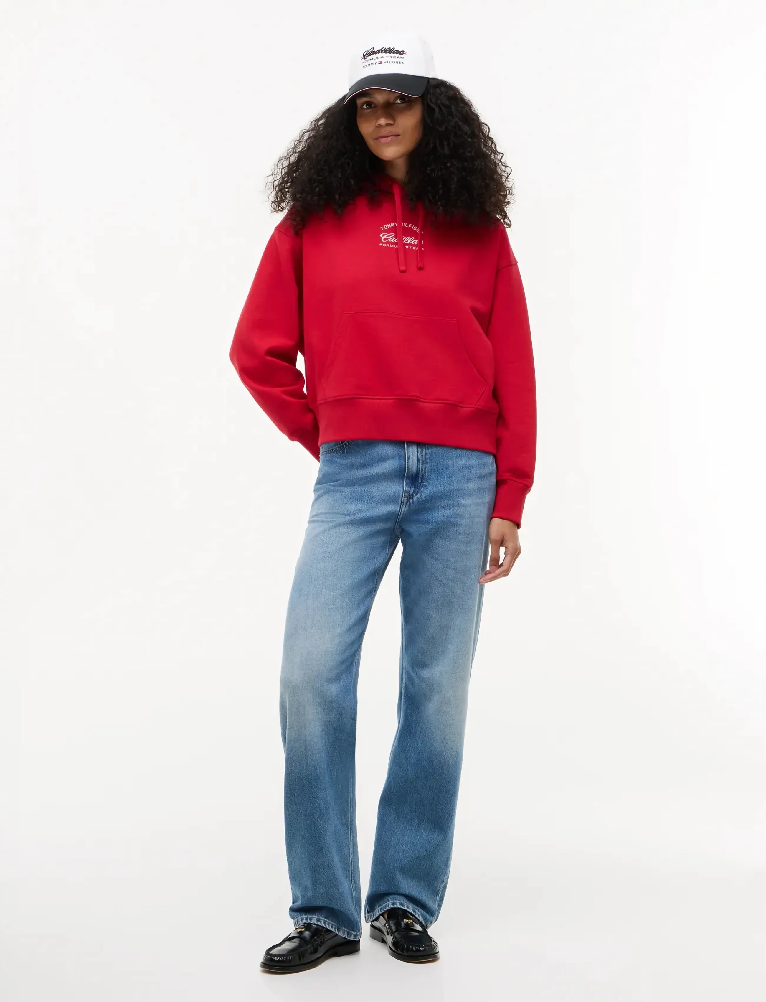 Tommy Hilfiger - TH X CF1 BOXY VARSITY HOODIE - hættetrøjer - red - 4