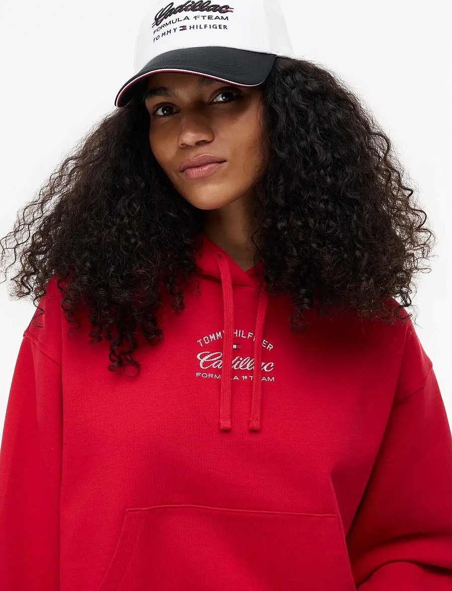 Tommy Hilfiger - TH X CF1 BOXY VARSITY HOODIE - hættetrøjer - red - 5
