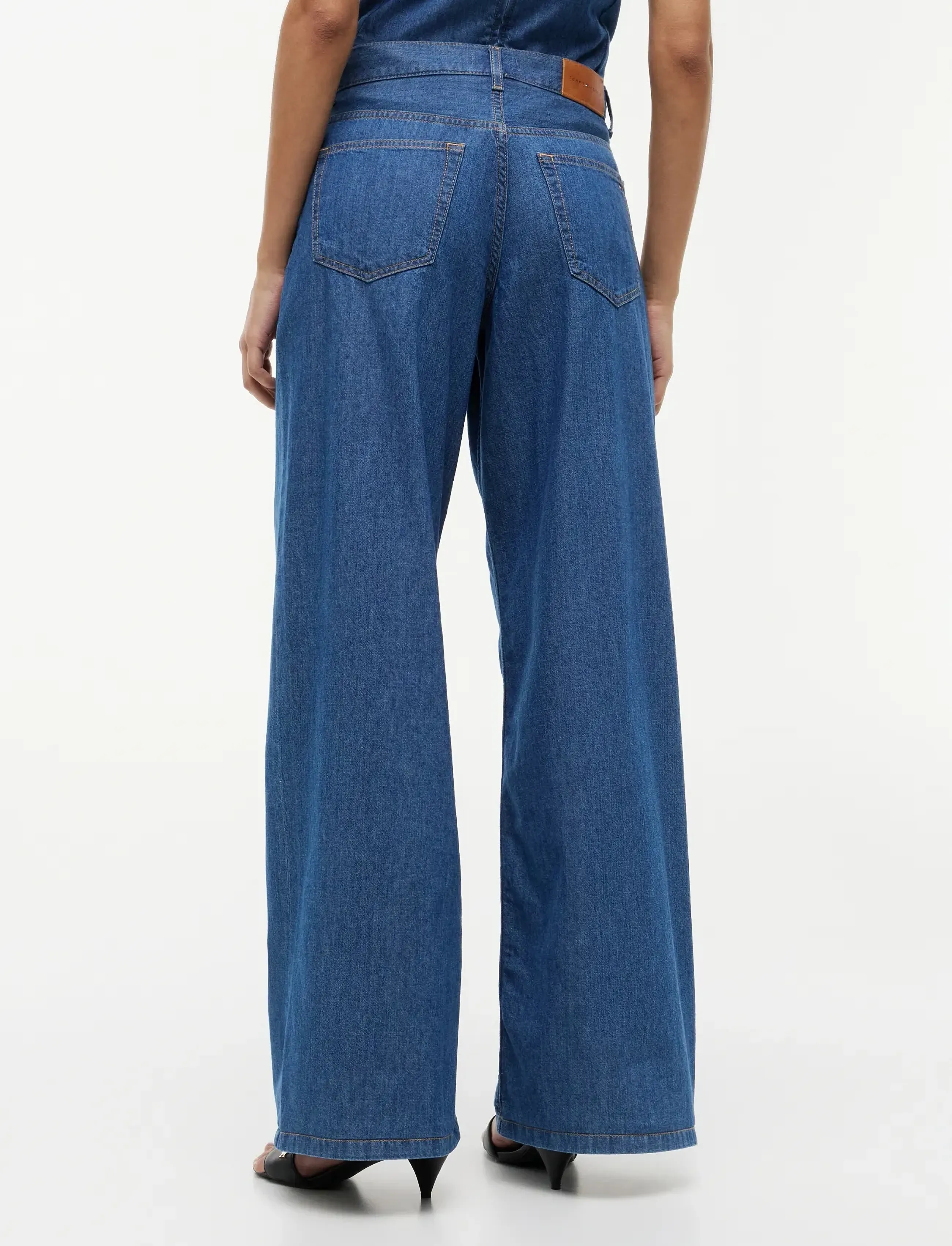 Tommy Hilfiger - 70S WIDE LEG TORY MID HW - laia säärega teksad - tory mid - 2