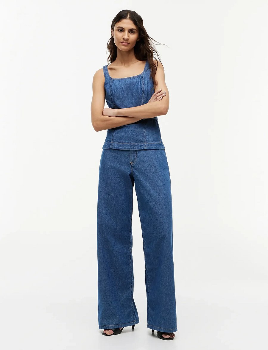 Tommy Hilfiger - 70S WIDE LEG TORY MID HW - laia säärega teksad - tory mid - 3