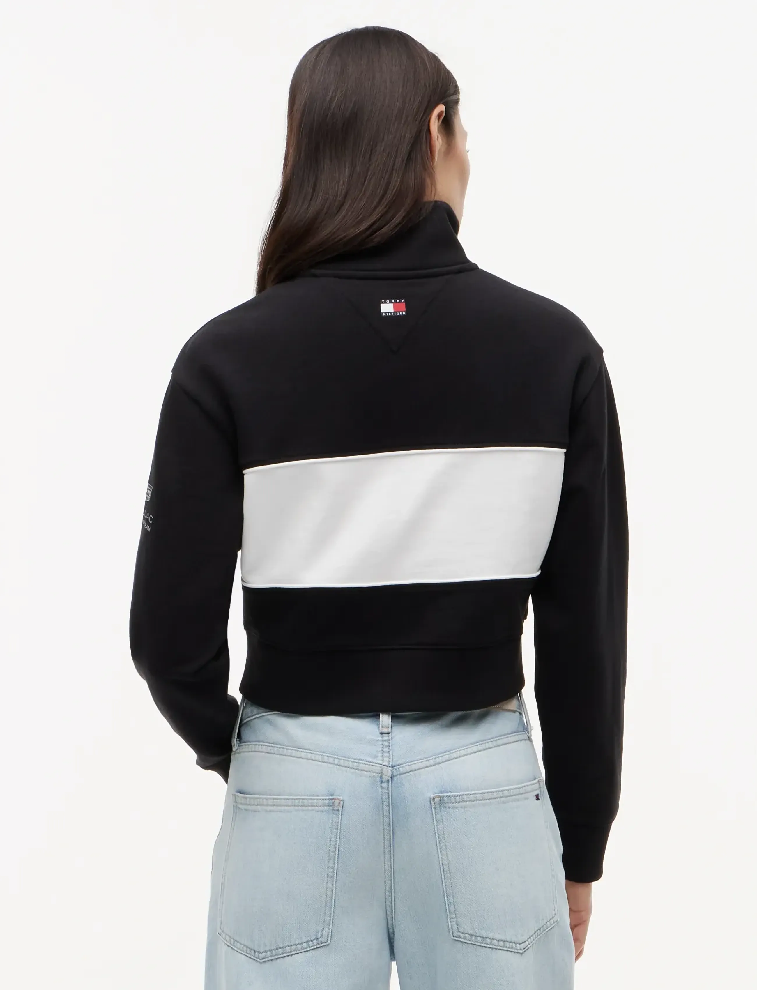Tommy Hilfiger - TH X CF1 MIAMI HALF ZIP - sweatshirts & hættetrøjer - black   stone grey   white - 3