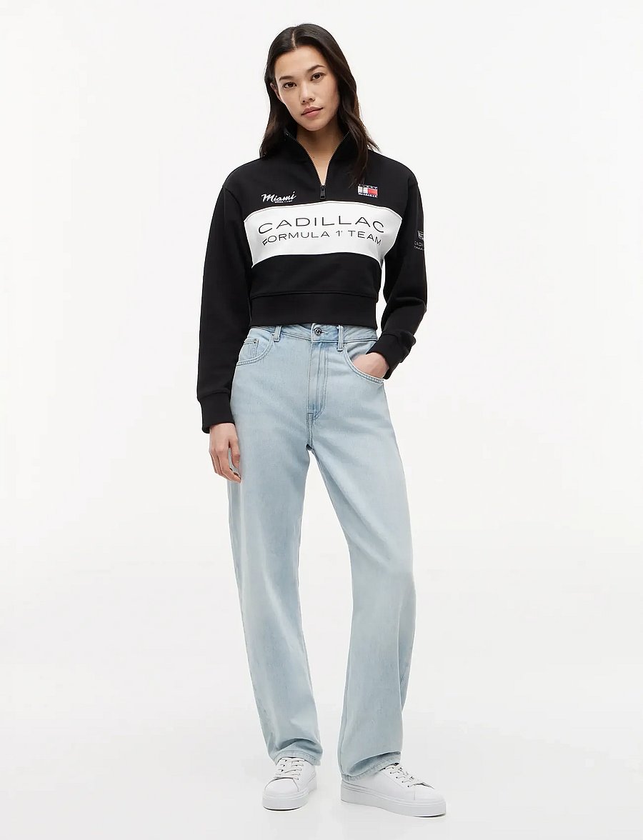 Tommy Hilfiger - TH X CF1 MIAMI HALF ZIP - hverdags stil - black stone grey white - 4