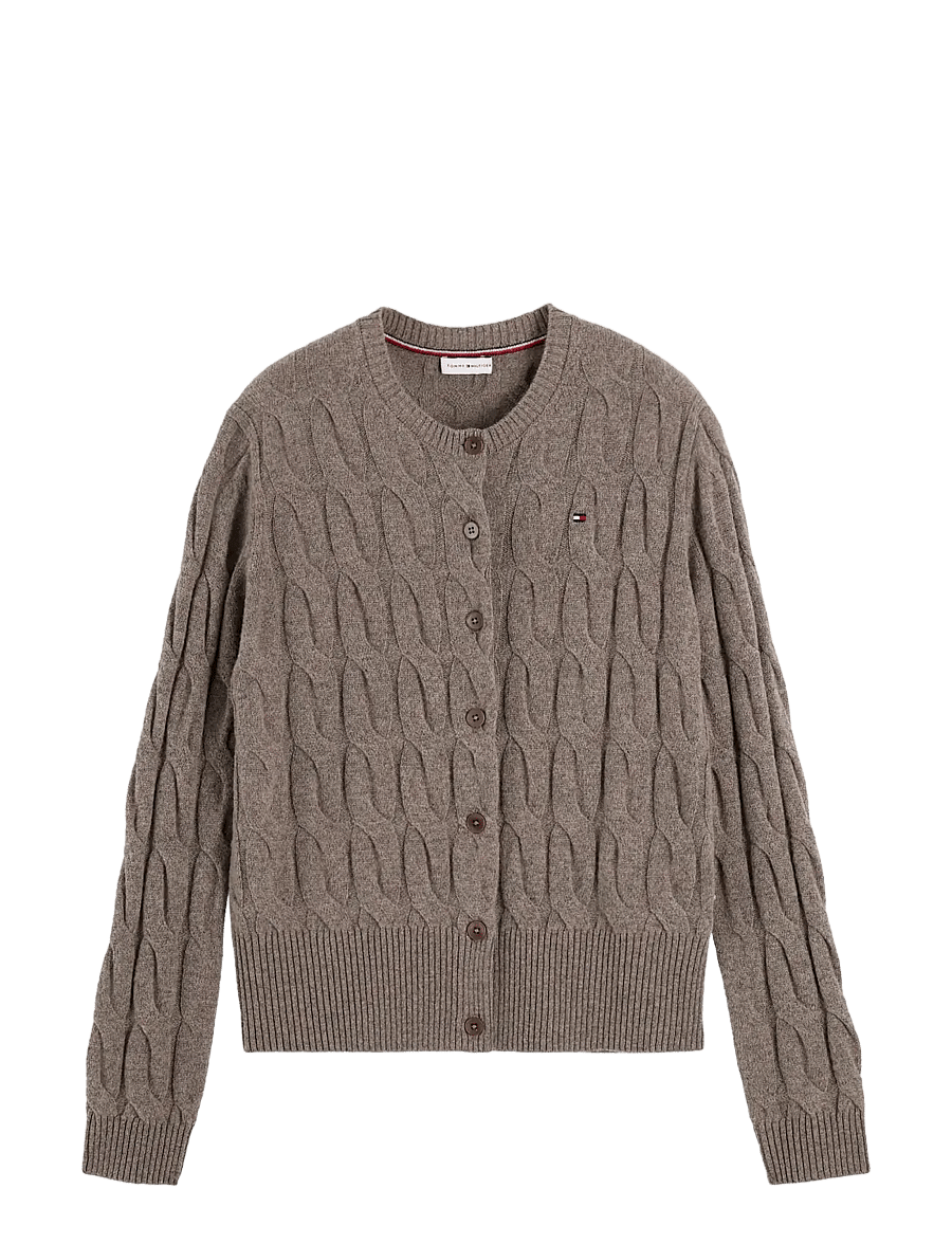 Tommy Hilfiger - SOFT WOOL CARDI - koftor - hot coco heather - 1