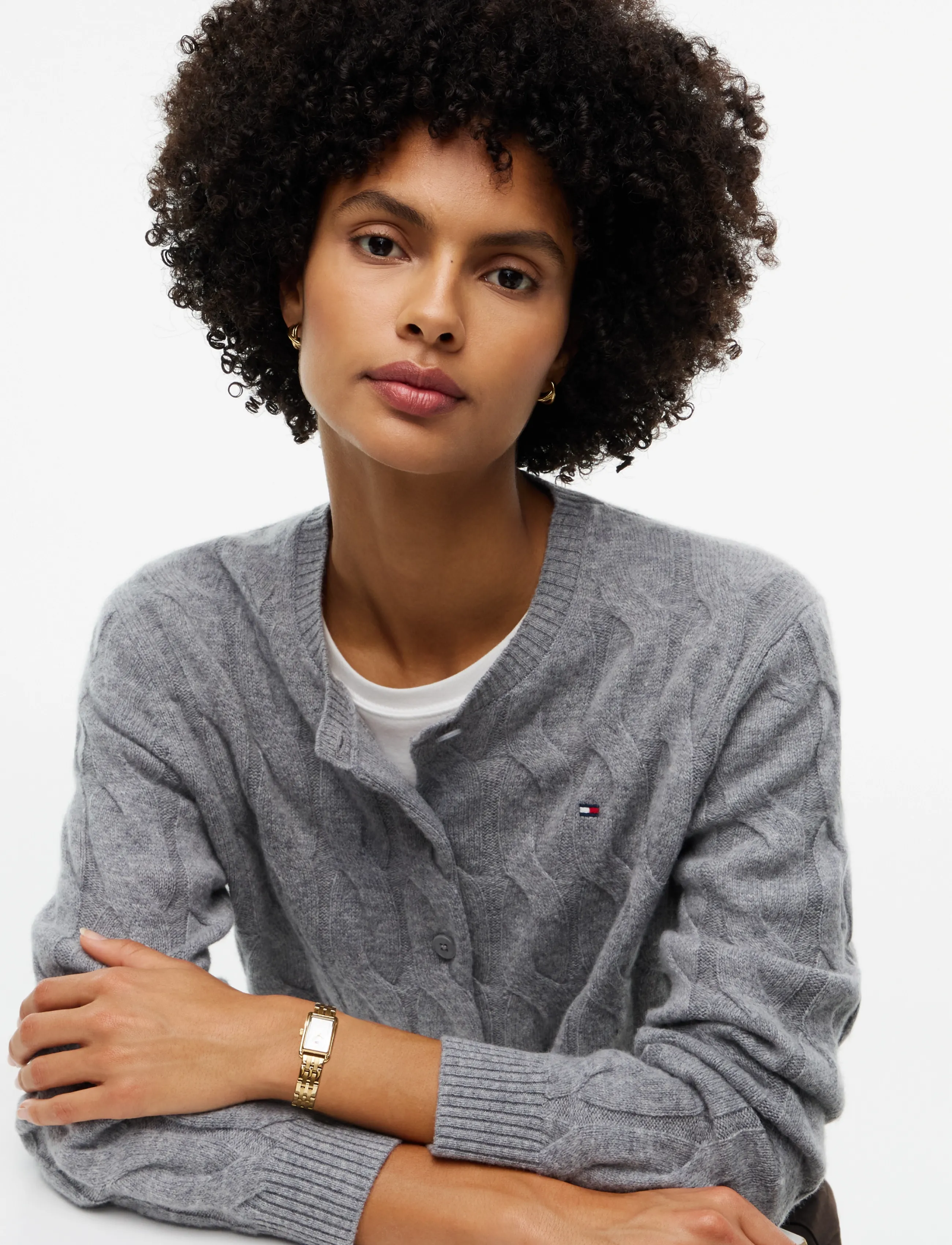 Tommy Hilfiger - SOFT WOOL CARDI - cardigans - medium grey heather - 3