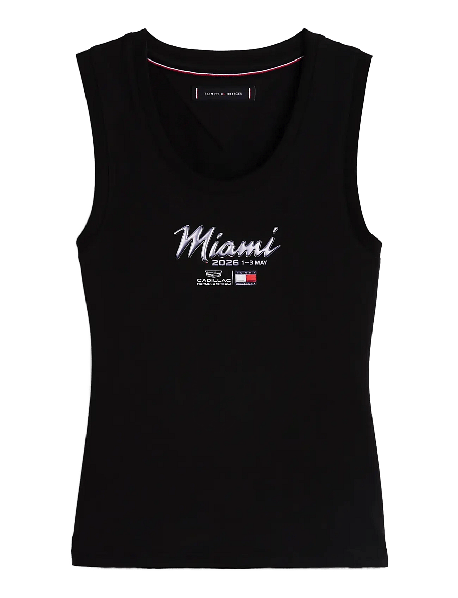 Tommy Hilfiger - TH X CF1 MIAMI TANK TOP - Ärmellose tops - black - 1