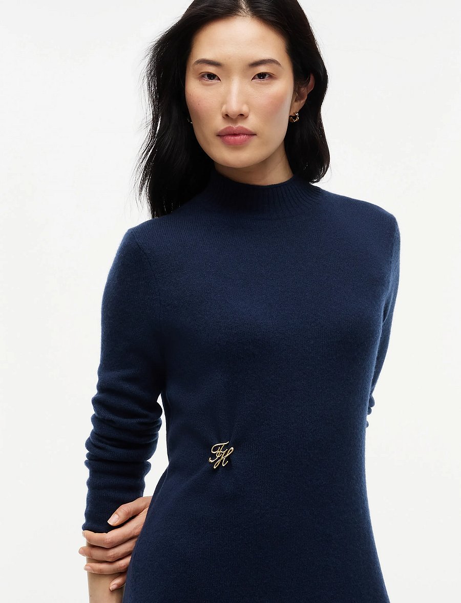 Tommy Hilfiger - SOFT WOOL JERSEY DRESS - strikkjoler - dark blue - 3