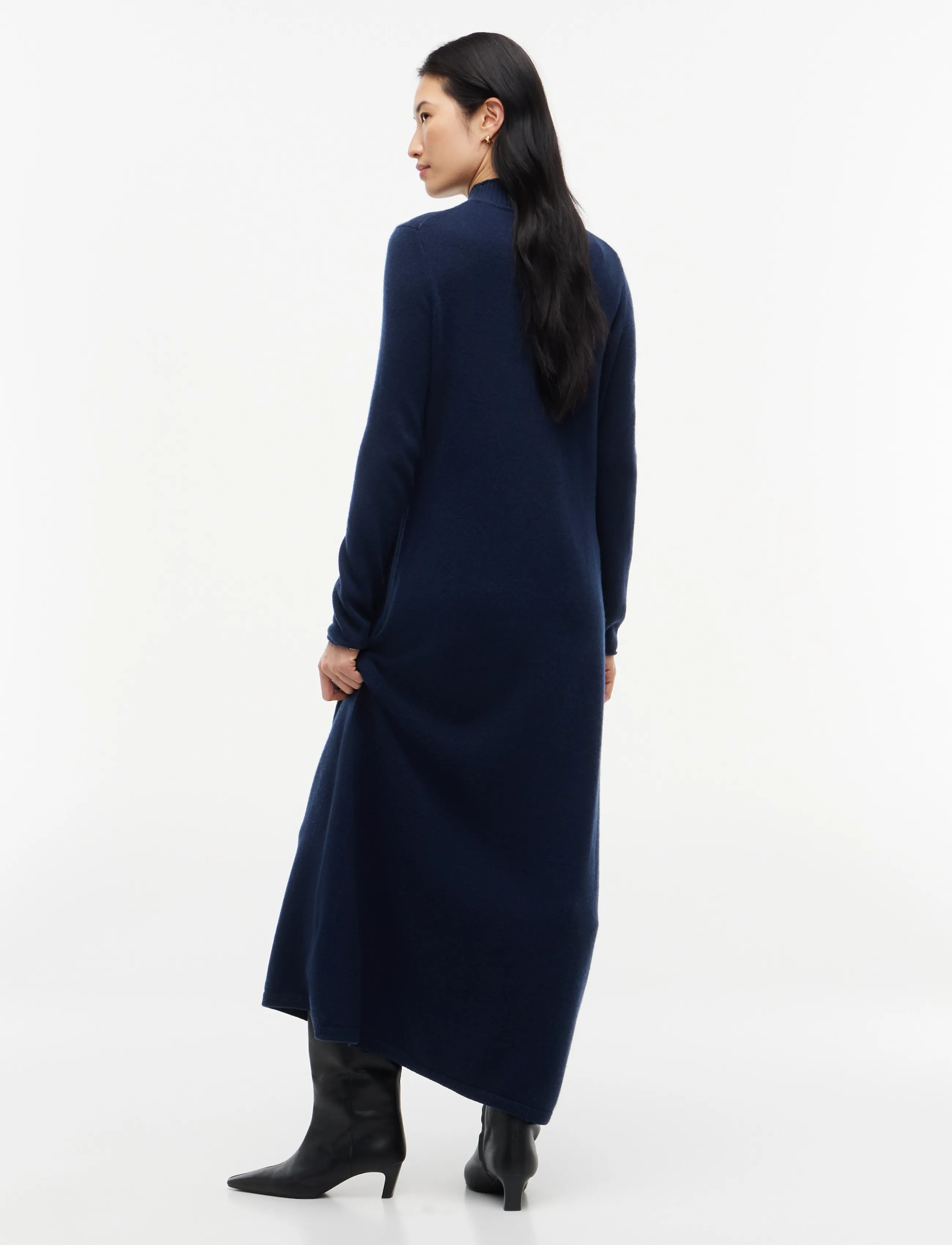 Tommy Hilfiger - SOFT WOOL JERSEY DRESS - dark blue - 4