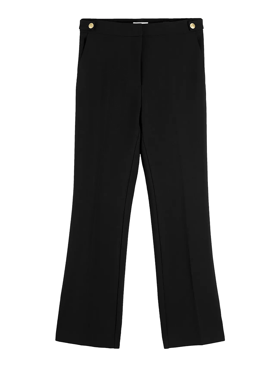 Tommy Hilfiger - PUNTO GOLD BUTTON SLIM BOOTCUT - schlaghosen - black - 1