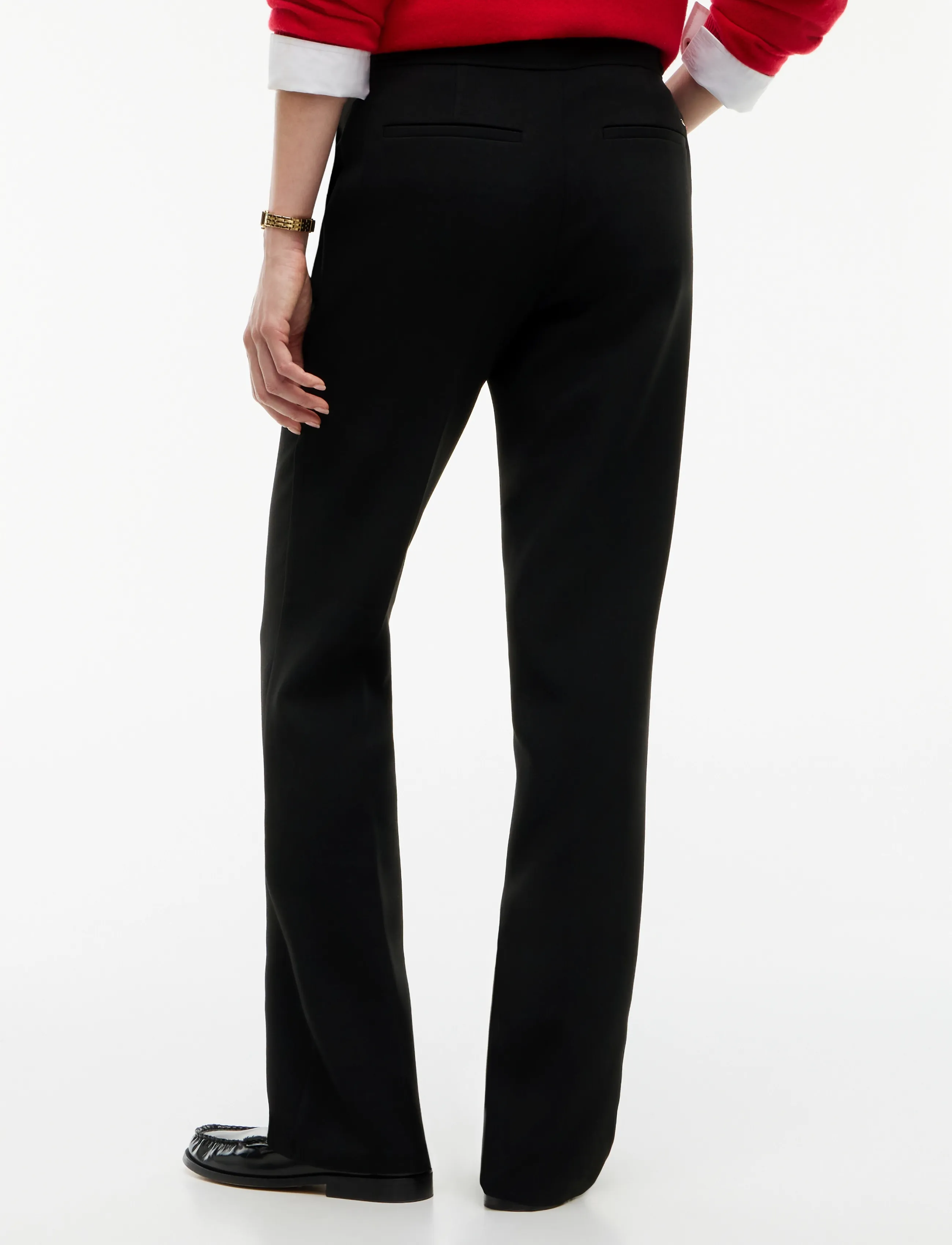 Tommy Hilfiger - PUNTO GOLD BUTTON SLIM BOOTCUT - schlaghosen - black - 2