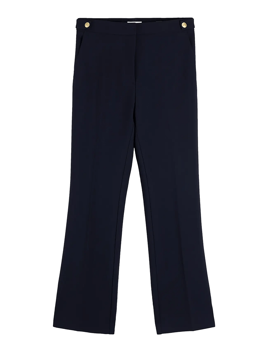 Tommy Hilfiger - PUNTO GOLD BUTTON SLIM BOOTCUT - schlaghosen - dark blue - 1