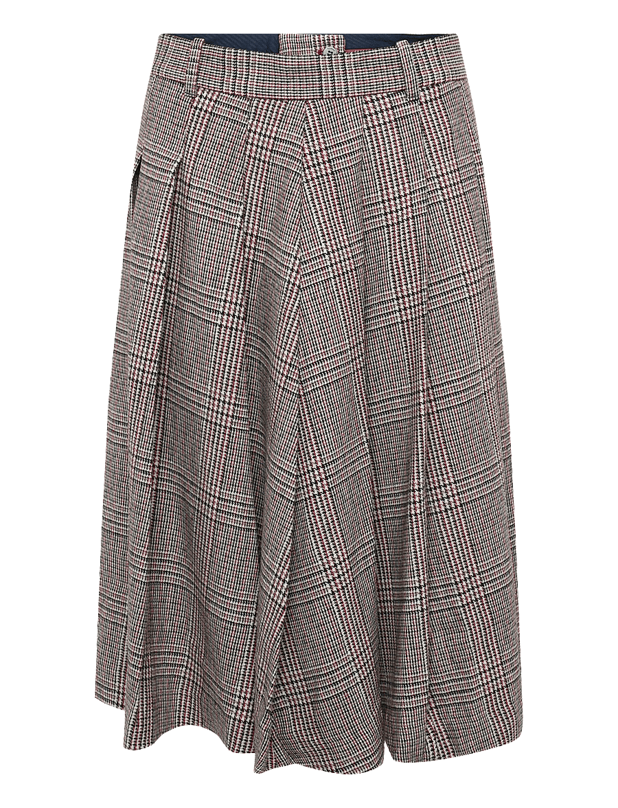 Tommy Hilfiger - TEXTURE RED CHECK PLEAT SKIRT - plisserade kjolar - red check - 1