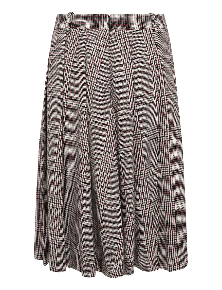 Tommy Hilfiger - TEXTURE RED CHECK PLEAT SKIRT - plisserade kjolar - red check - 2