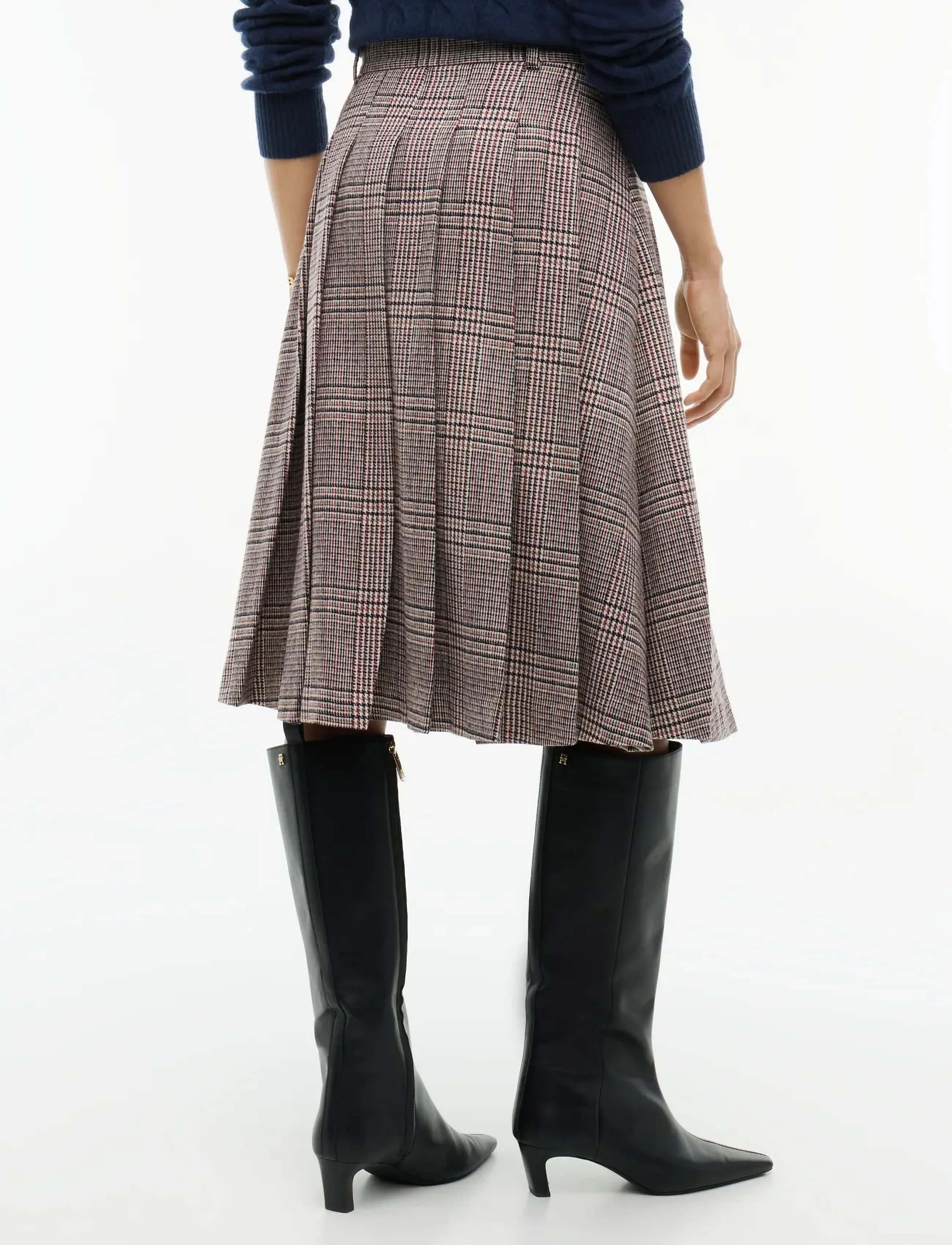 Tommy Hilfiger - TEXTURE RED CHECK PLEAT SKIRT - red check - 3