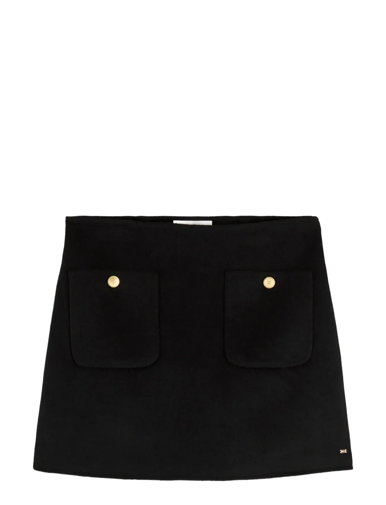 Tommy Hilfiger - DF WOOL LADY SKIRT - short skirts - black - 1