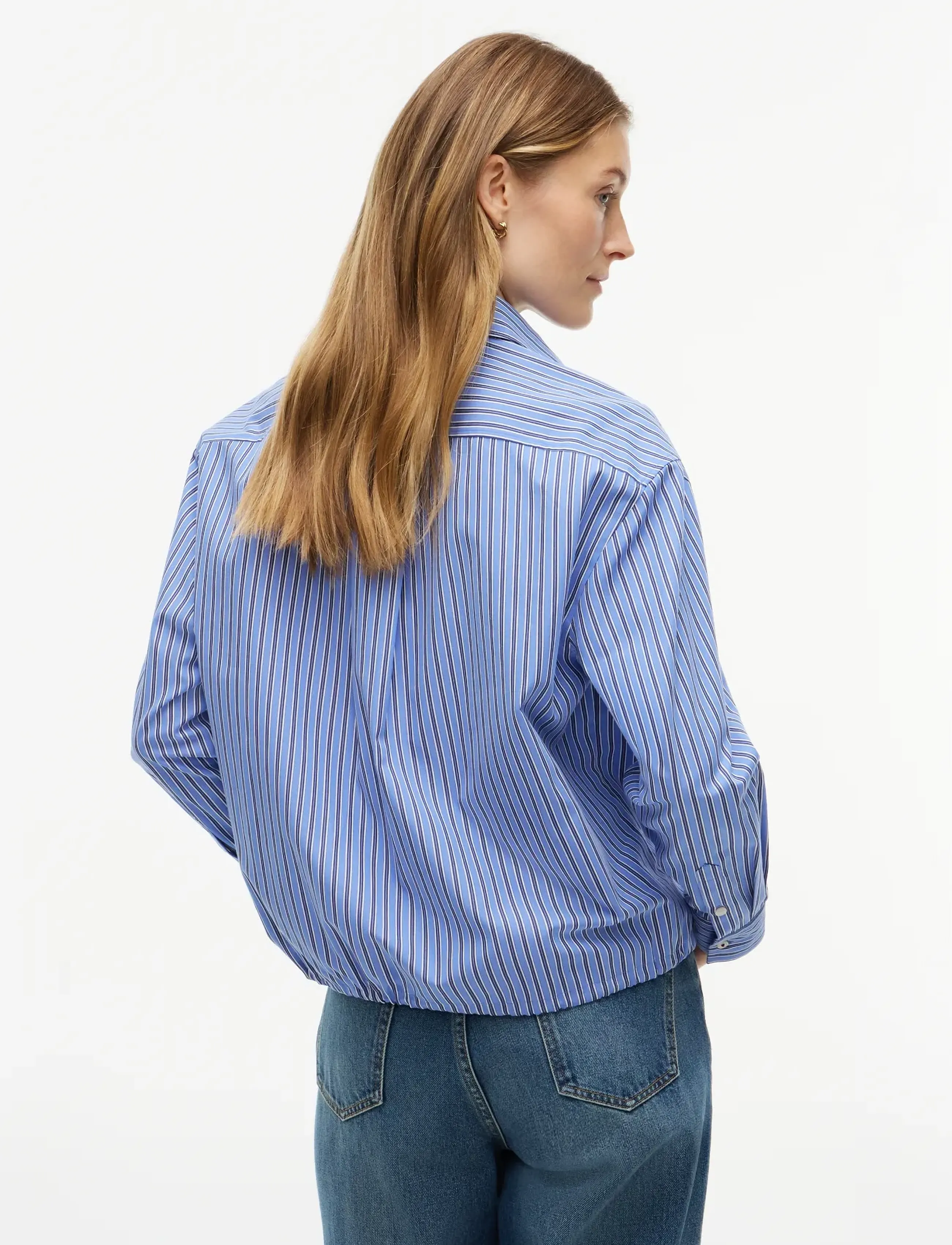 Tommy Hilfiger - POPLIN LS DRAWSTRING SHIRT - pikkade varrukatega särgid - new york blue stripe - 2