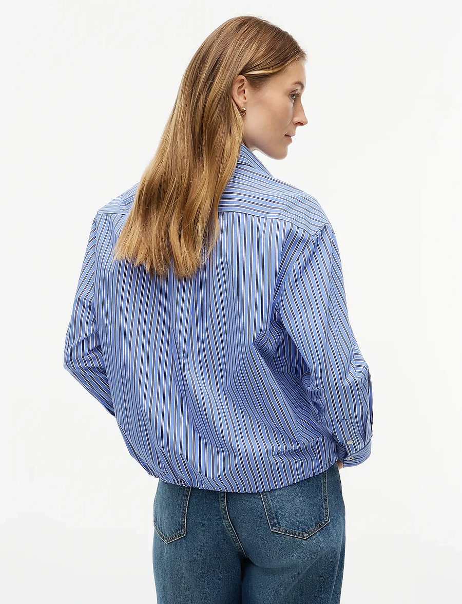 Tommy Hilfiger - POPLIN LS DRAWSTRING SHIRT - pikkade varrukatega särgid - new york blue stripe - 2