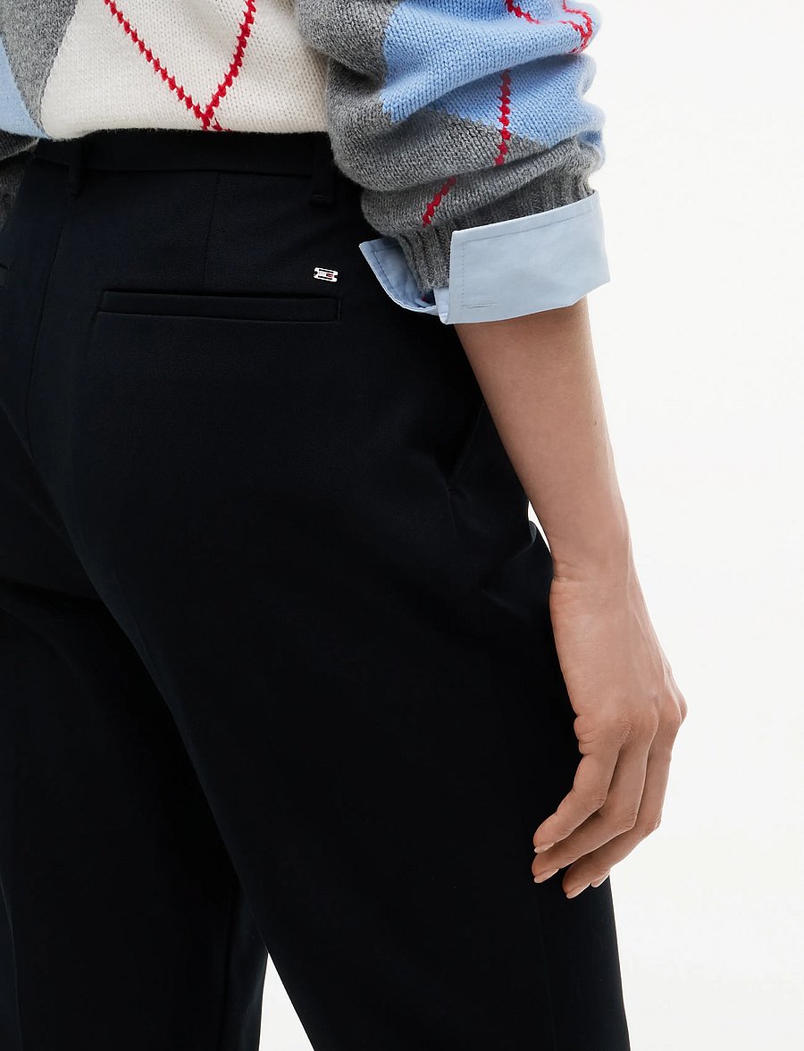 Tommy Hilfiger - GABARDINE SLIM STRAIGHT - bukser med lige ben - black - 4