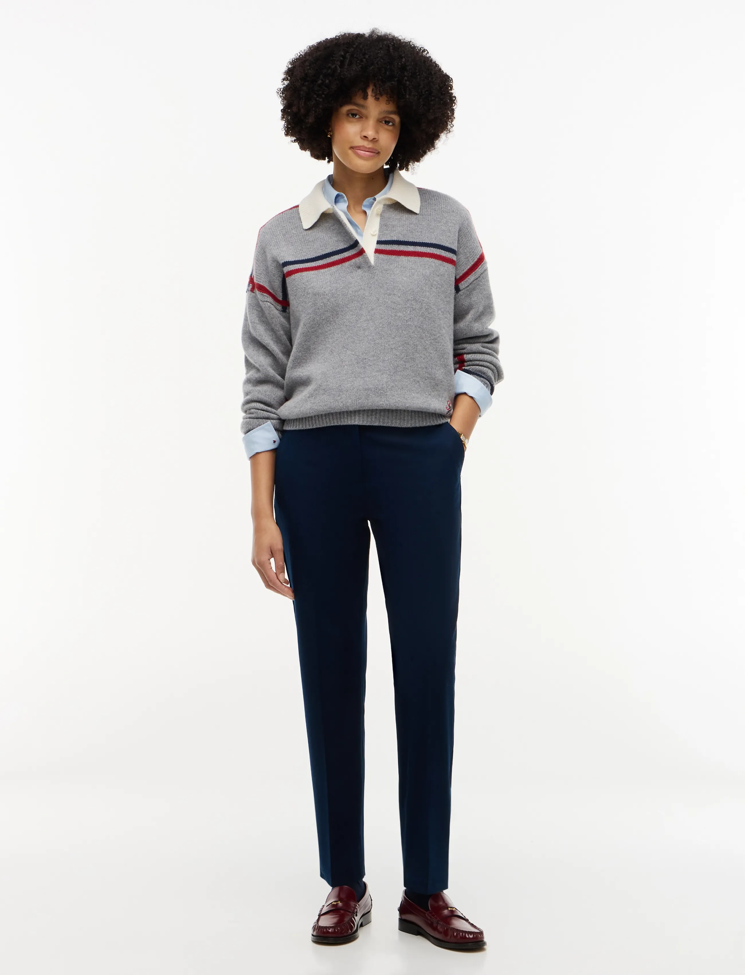Tommy Hilfiger - GABARDINE SLIM STRAIGHT - dark blue - 3