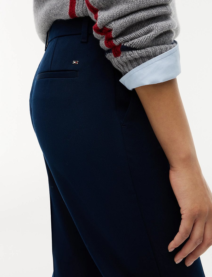 Tommy Hilfiger - GABARDINE SLIM STRAIGHT - bukser med lige ben - dark blue - 4
