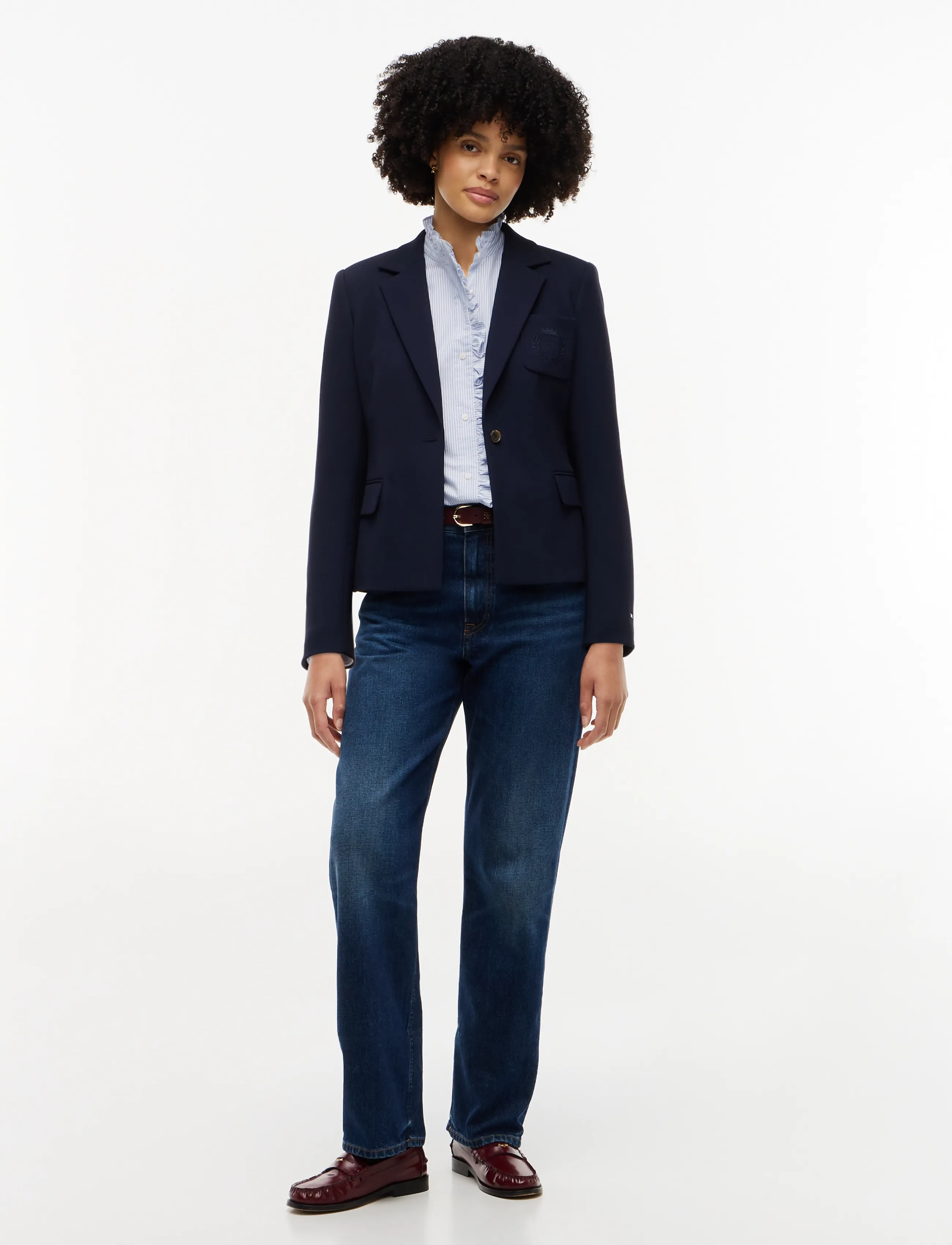 Tommy Hilfiger SLIM PUNTO BLAZER - Single breasted blazers - DARK BLUE / navy
