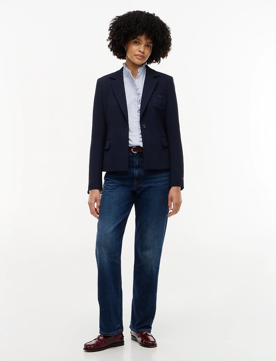 Tommy Hilfiger - SLIM PUNTO BLAZER - single breasted blazers - dark blue - 0