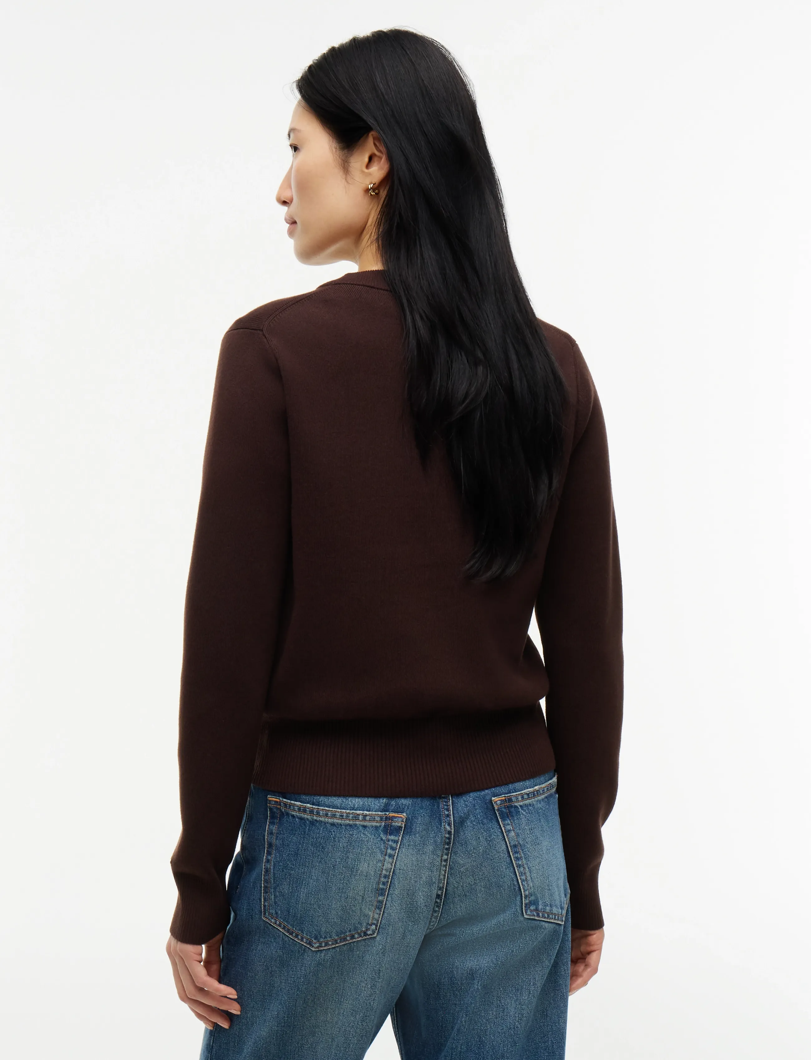 Tommy Hilfiger - CO FULL NEEDLE C-NK SWT - chocolate - 2