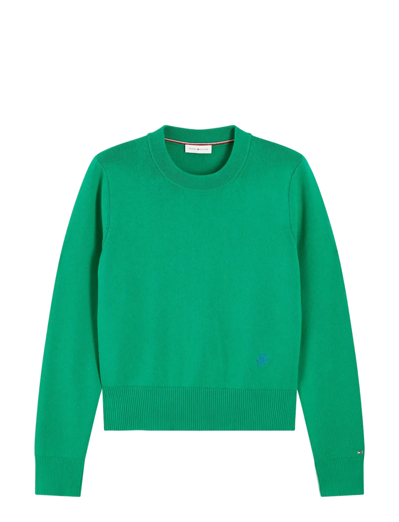 Tommy Hilfiger CO FULL NEEDLE C-NK SWT - Kleidung - GREEN / green