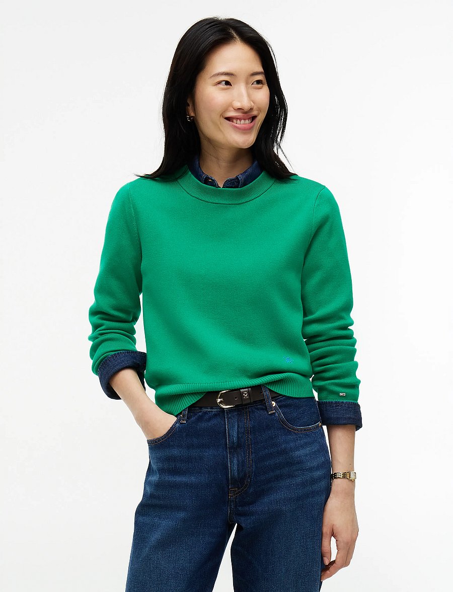 Tommy Hilfiger - CO FULL NEEDLE C-NK SWT - pullover - green - 0