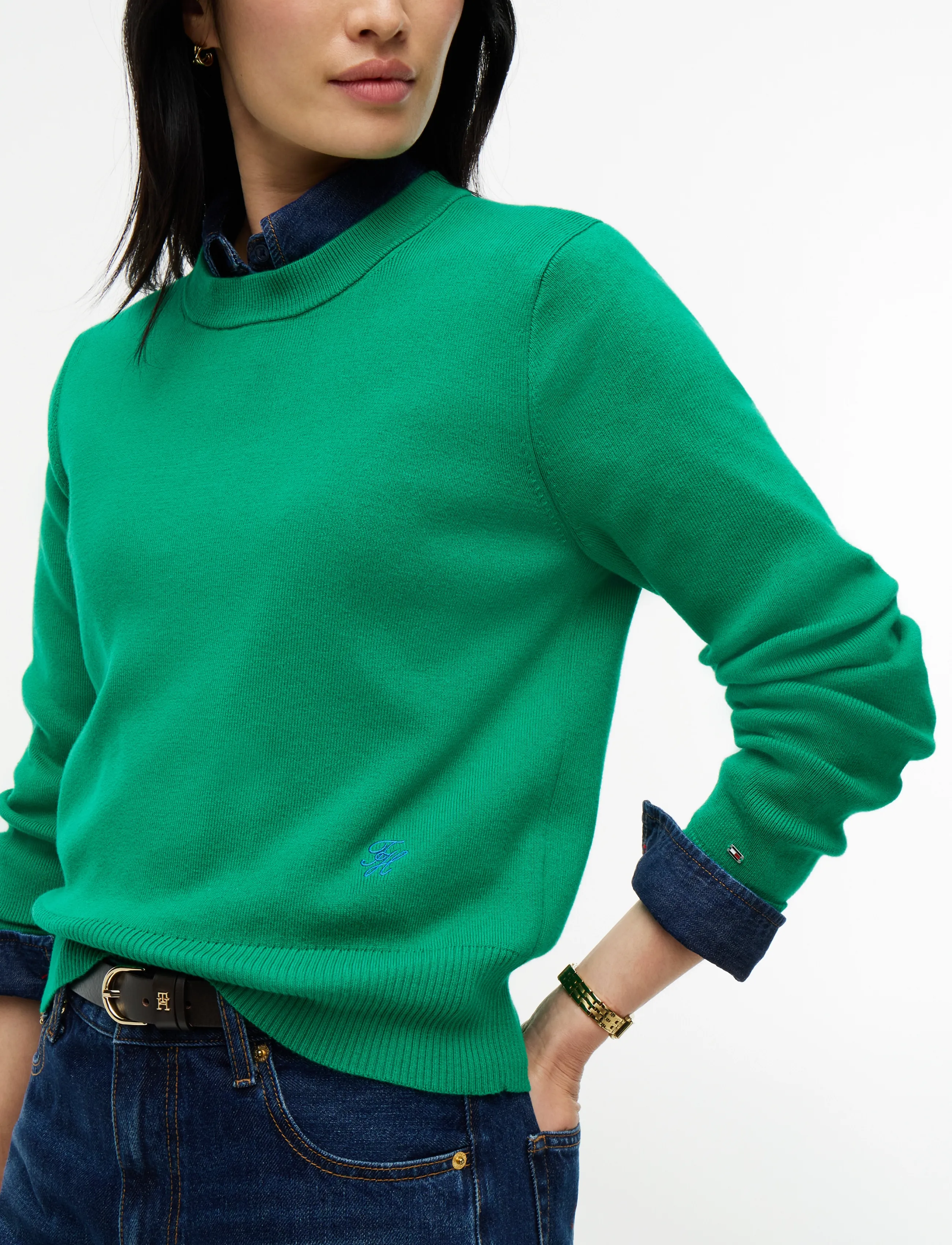Tommy Hilfiger - CO FULL NEEDLE C-NK SWT - pullover - green - 3
