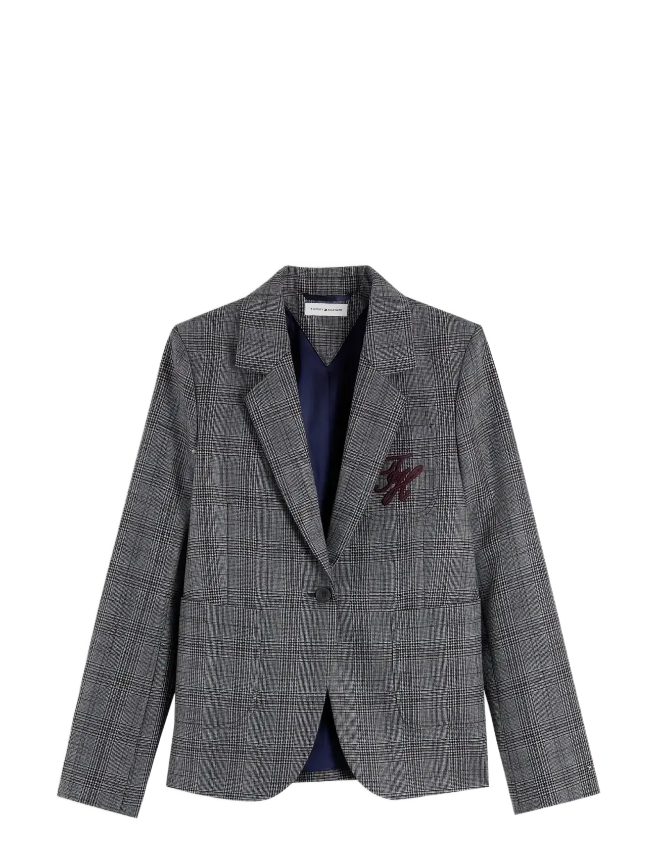 Tommy Hilfiger GREY CHECK CLASSIC BLAZER - Modetrends - CHARCOAL CHECK / grey