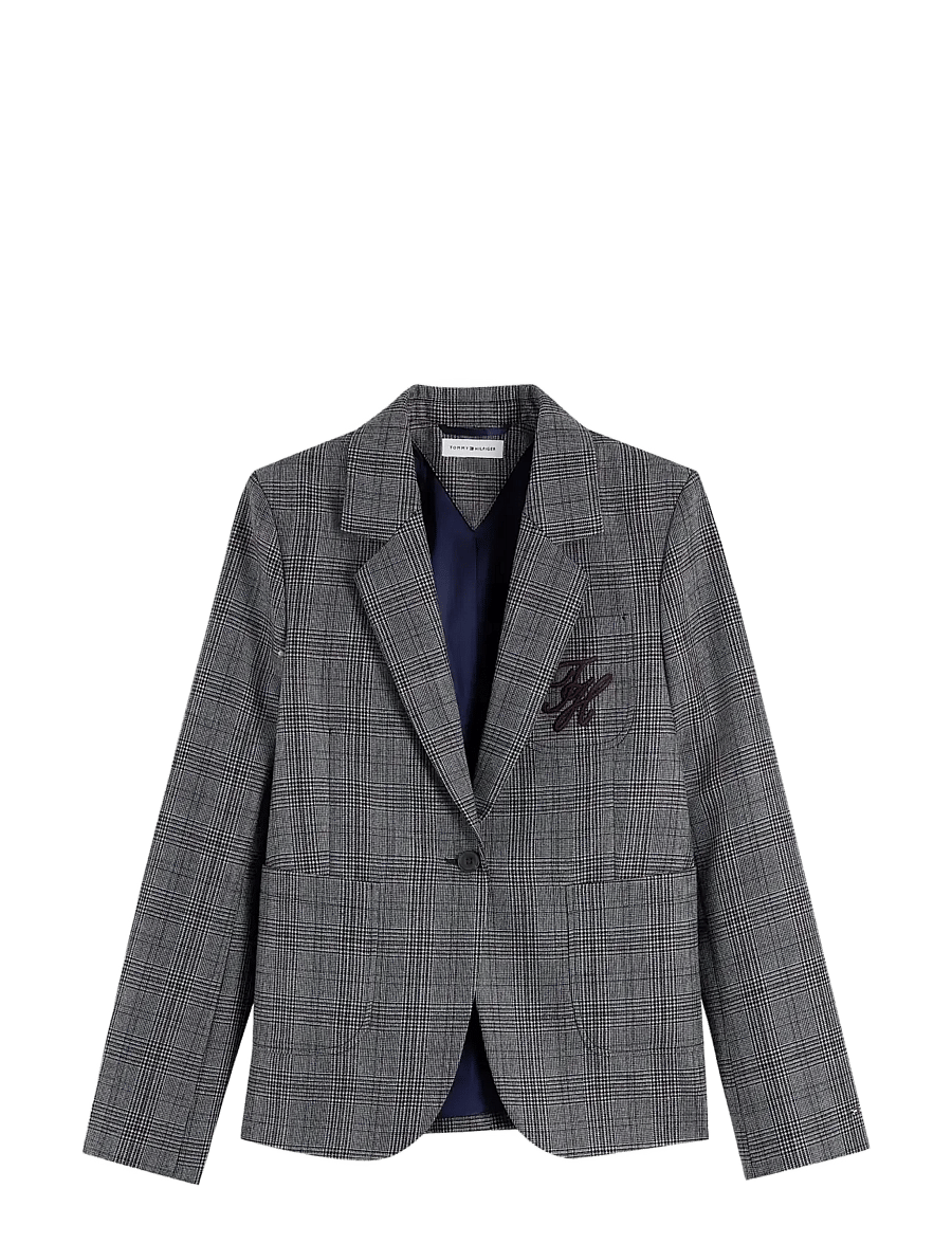 Tommy Hilfiger - GREY CHECK CLASSIC BLAZER - einreihige blazer - charcoal check - 1