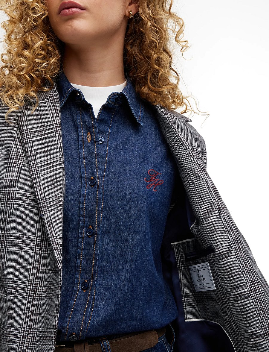 Tommy Hilfiger - GREY CHECK CLASSIC BLAZER - einreihige blazer - charcoal check - 3