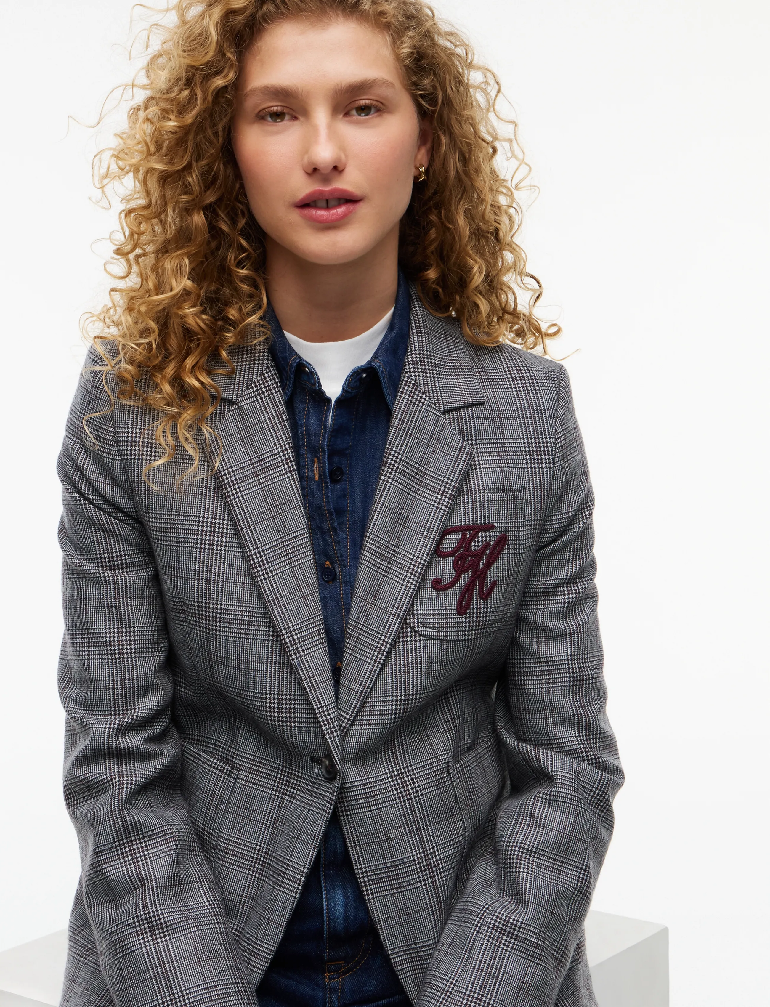 Tommy Hilfiger - GREY CHECK CLASSIC BLAZER - charcoal check - 5